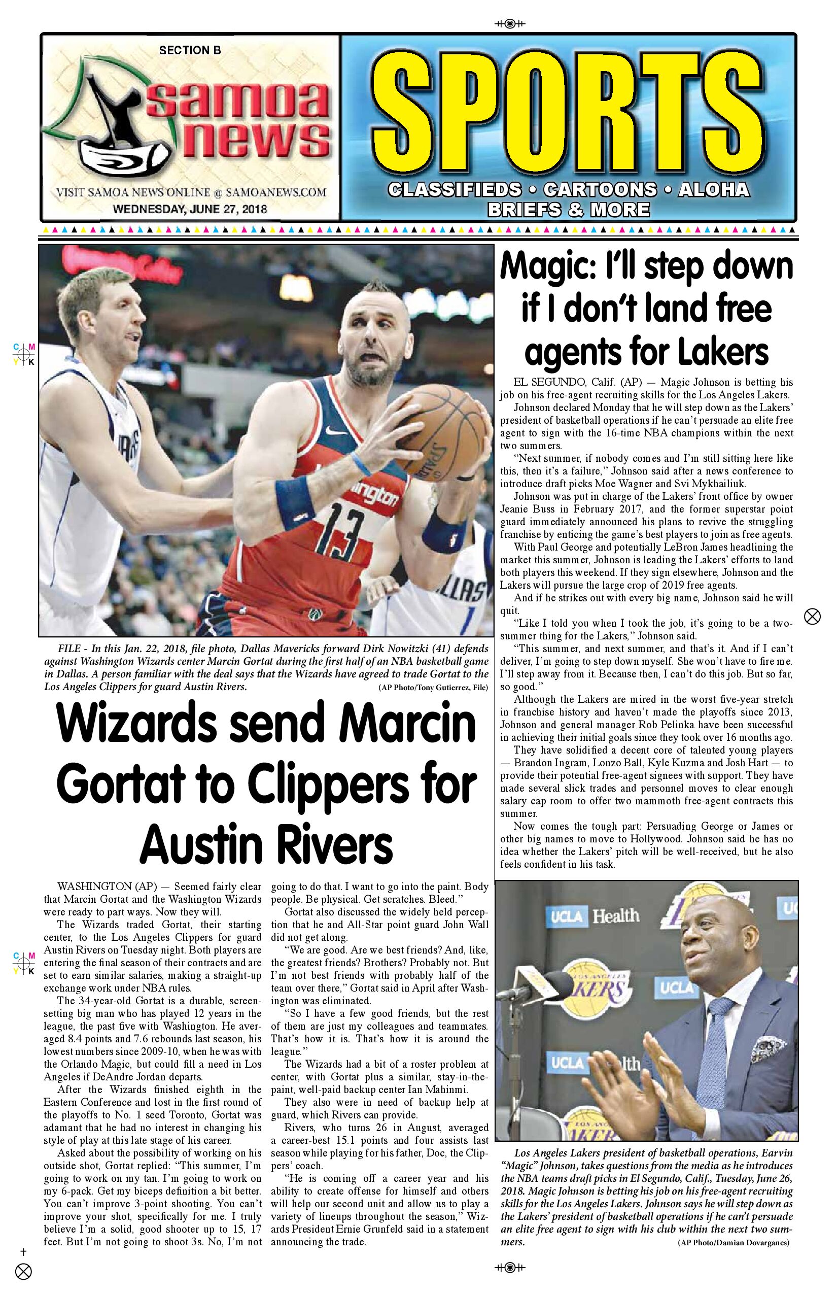 SN Sports Wednesday, June 27, 2018