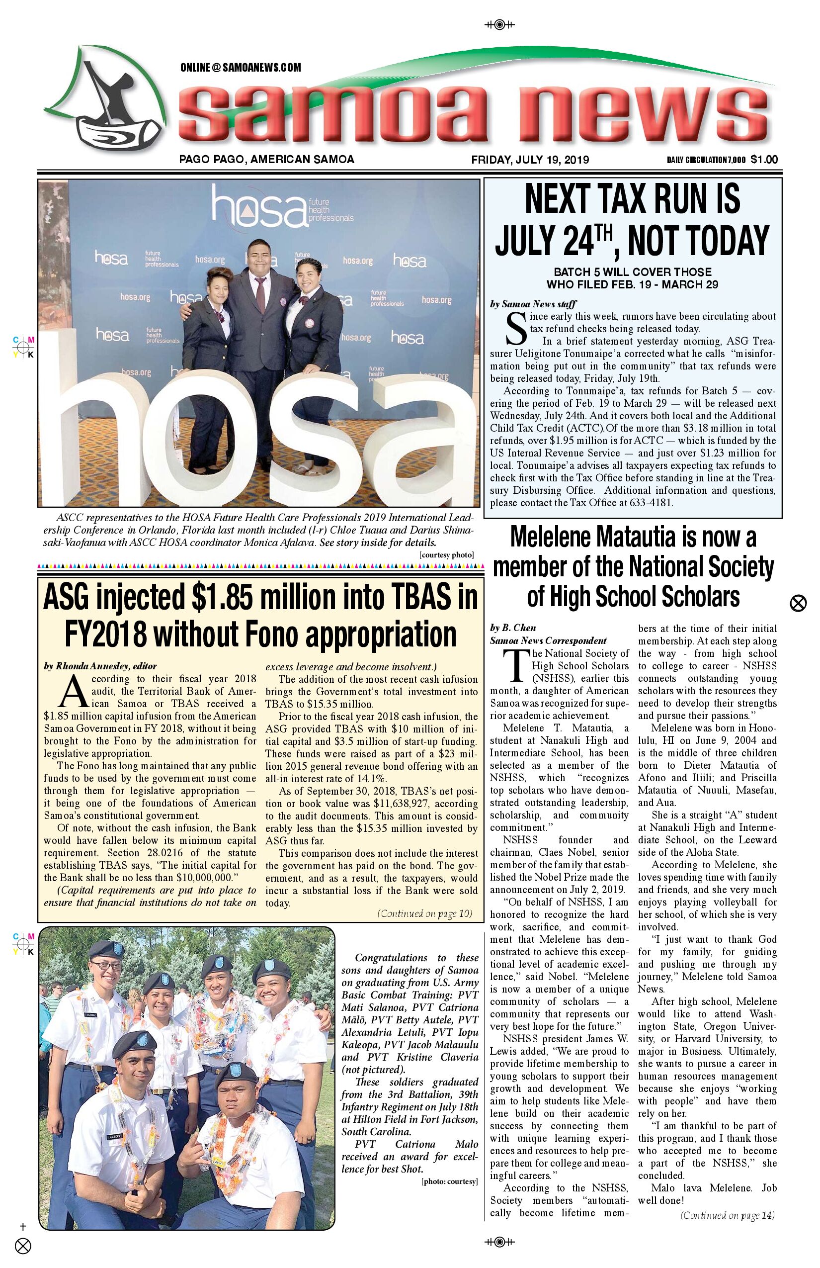 SN News Friday, July 19, 2019