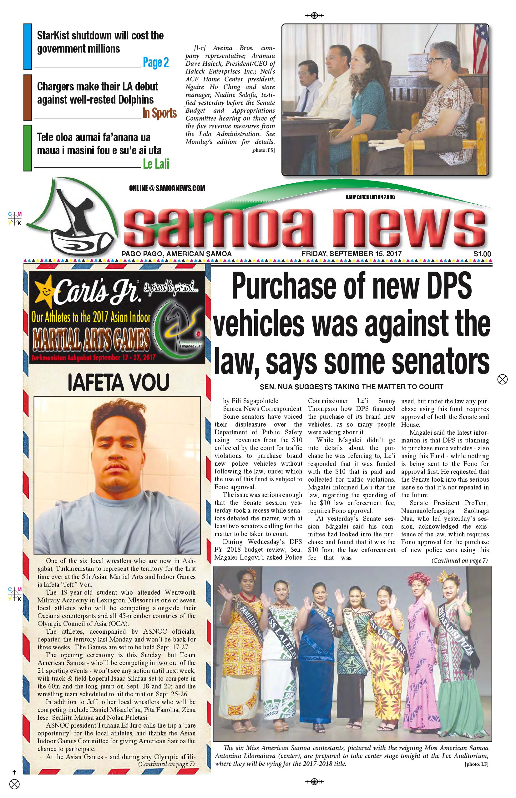 SN News Friday, Sept. 15, 2017