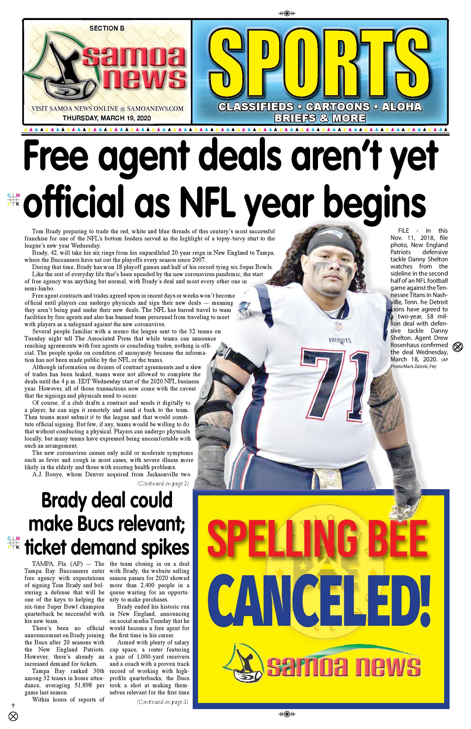 SN Sports Thursday, March 19, 2020