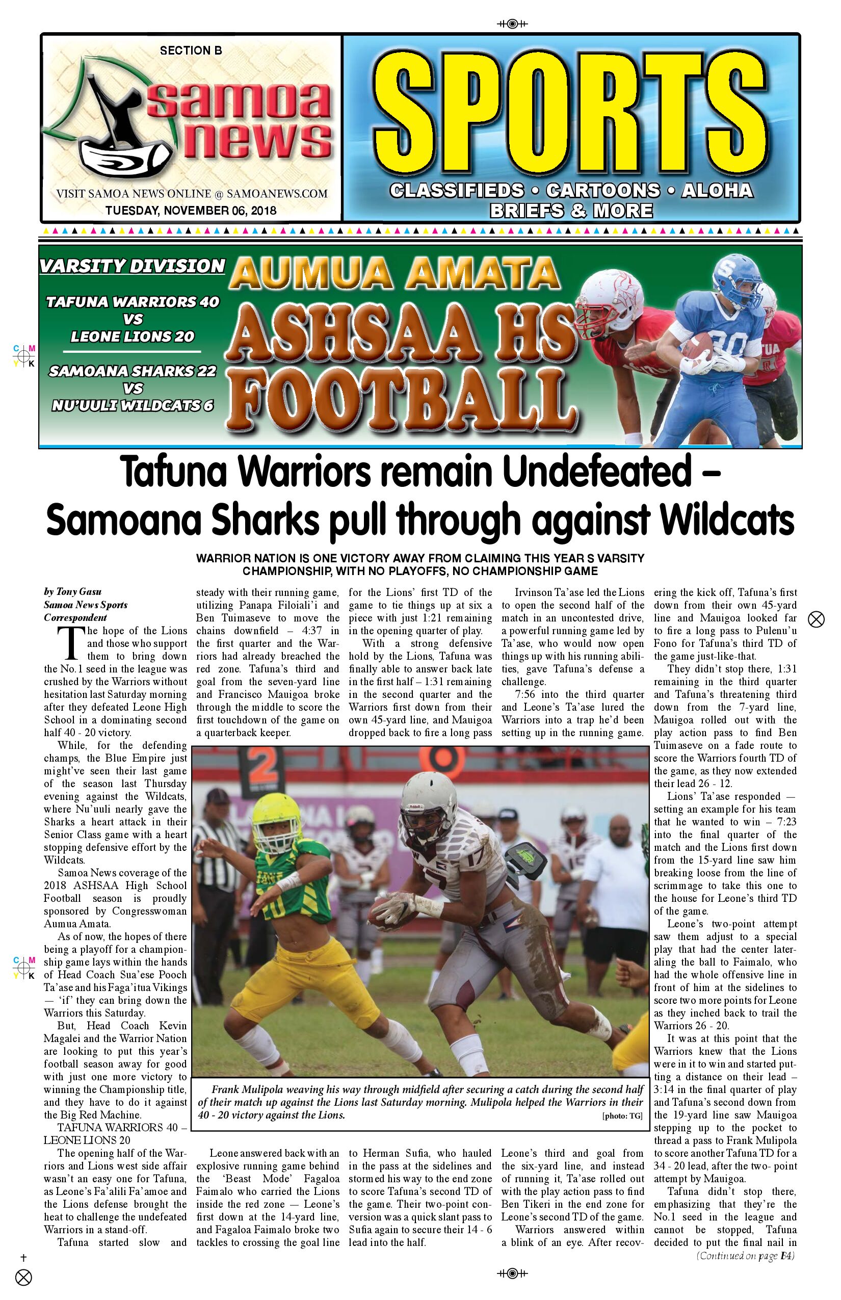 SN Sports Tuesday, November 6, 2018