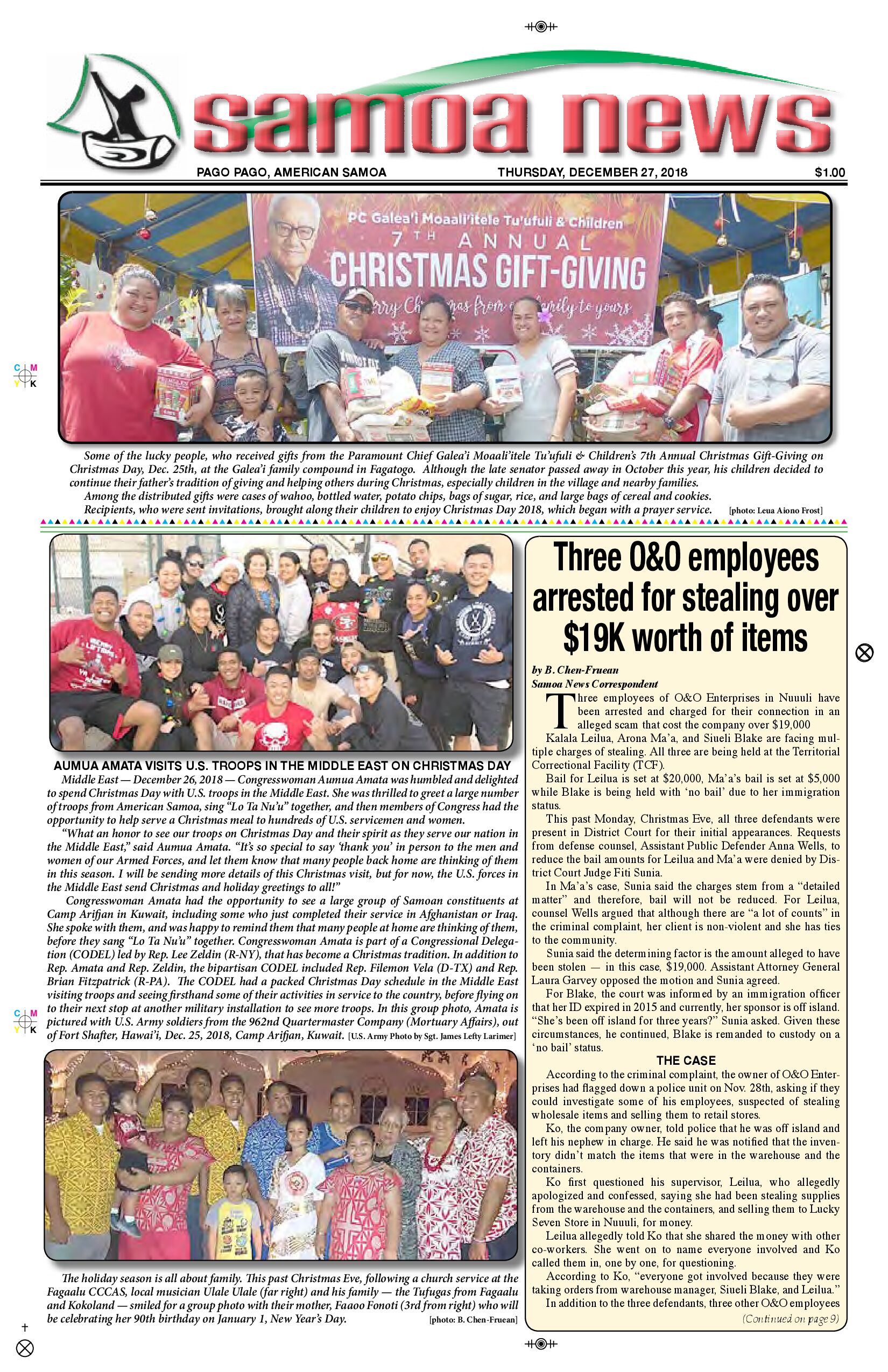 SN News Thursday, December 27, 2018