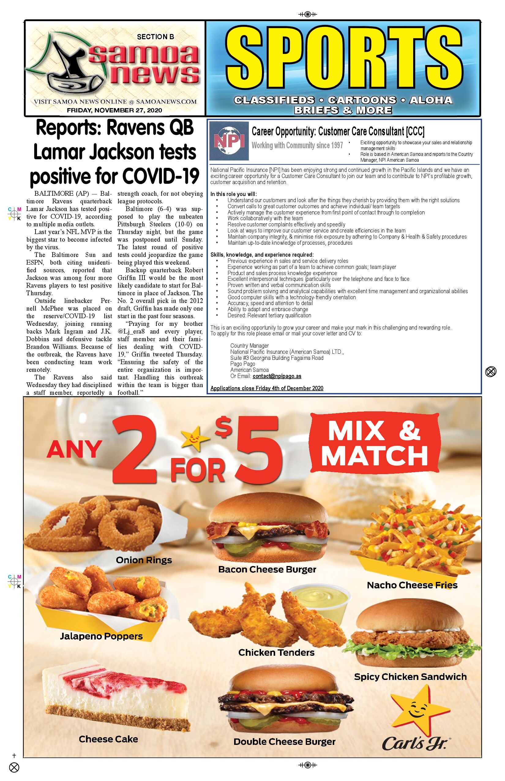 SN Sports Friday, Nov. 27, 2020