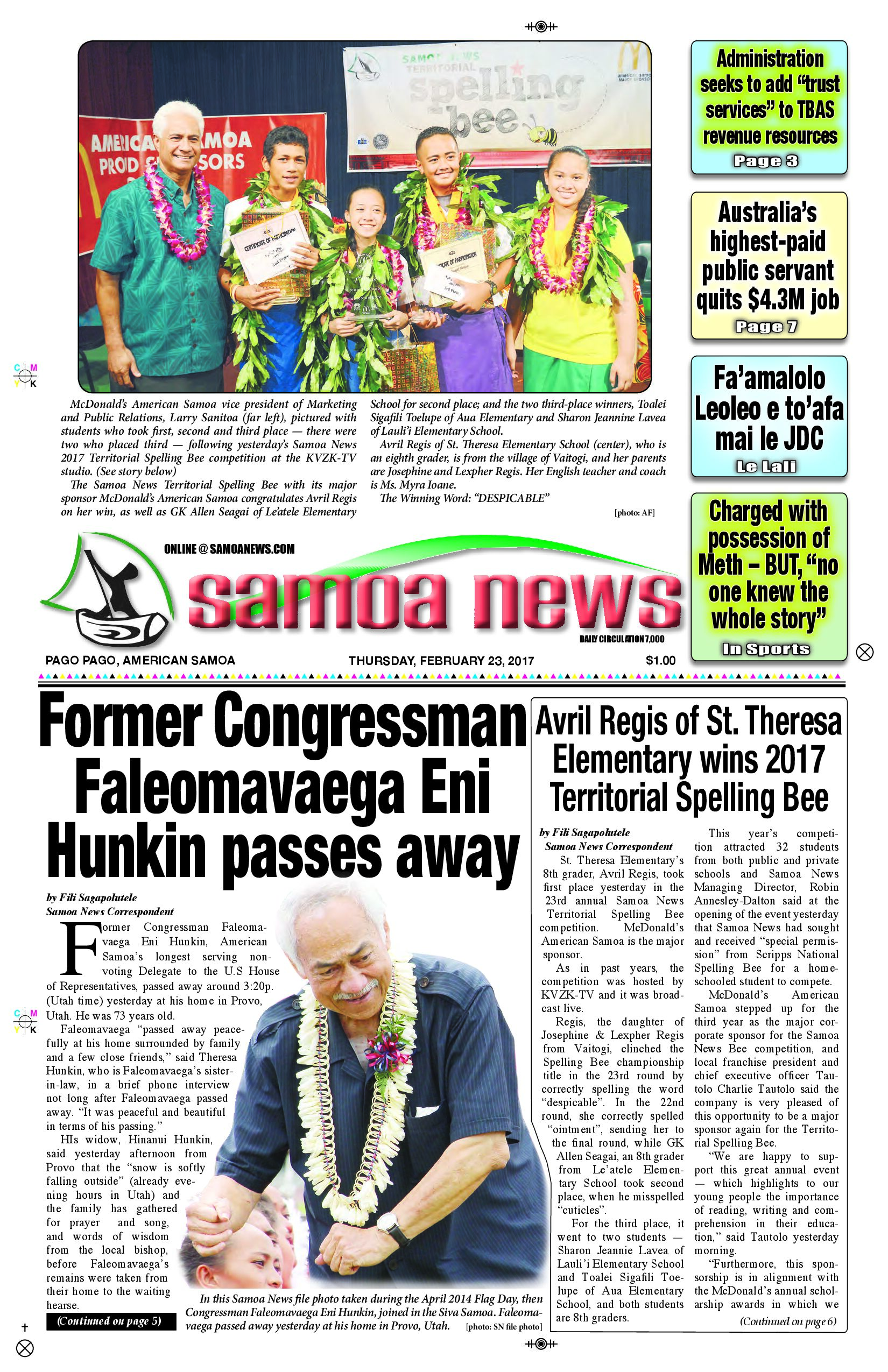 SN News Thursday, Feb. 23, 2017