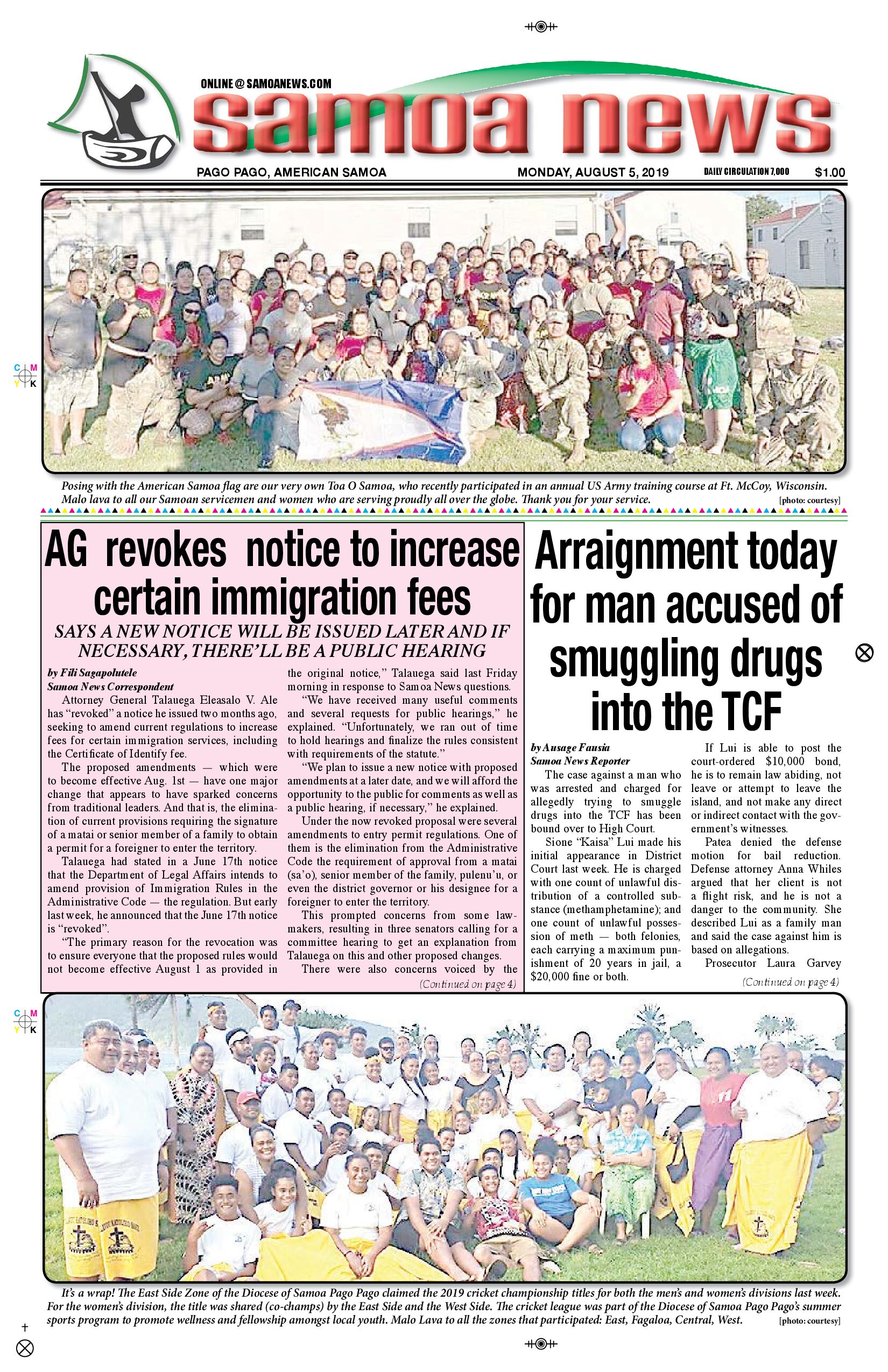 SN News Monday, August 05, 2019