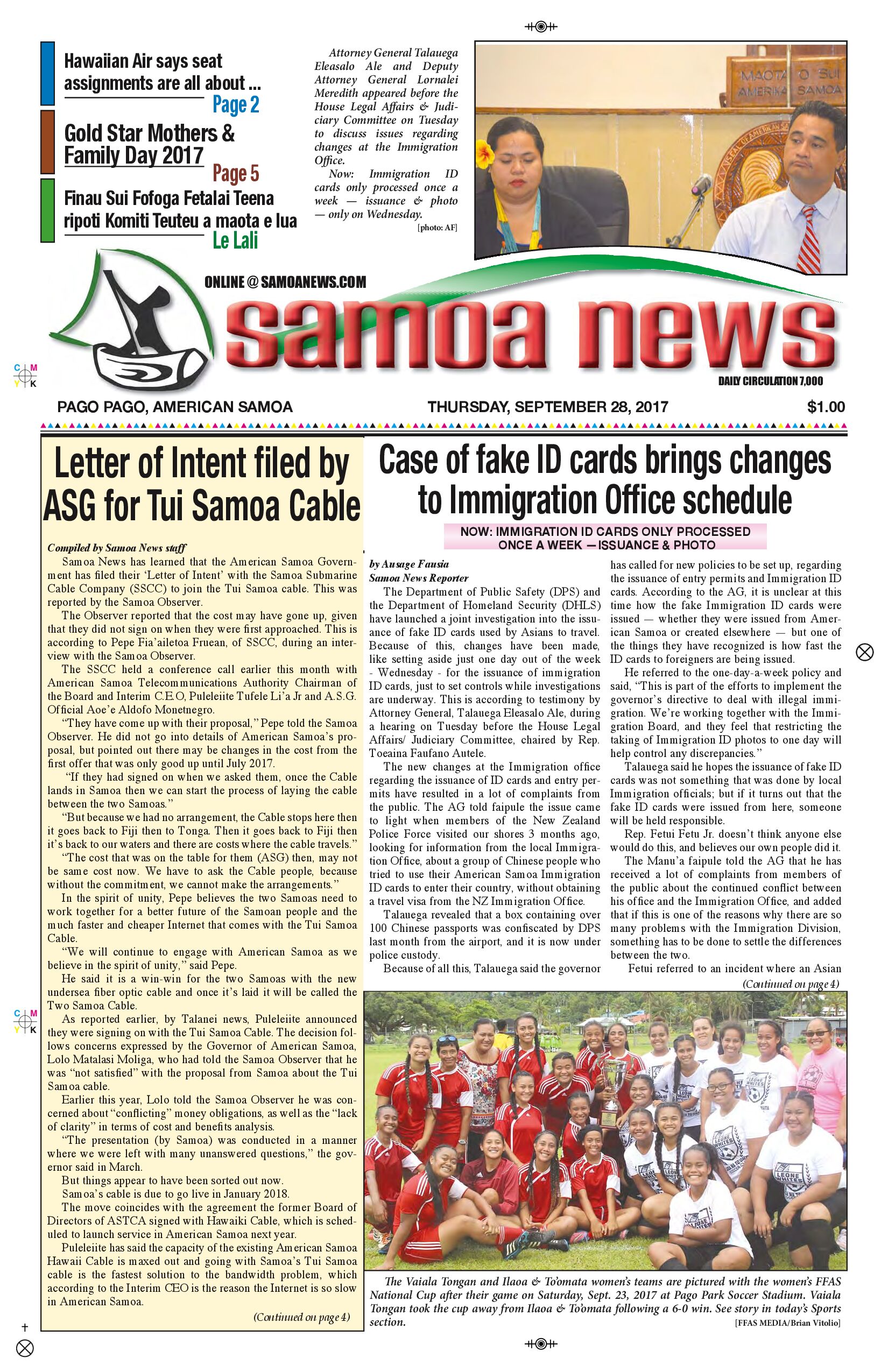 SN News Thursday, Sept. 28, 2017