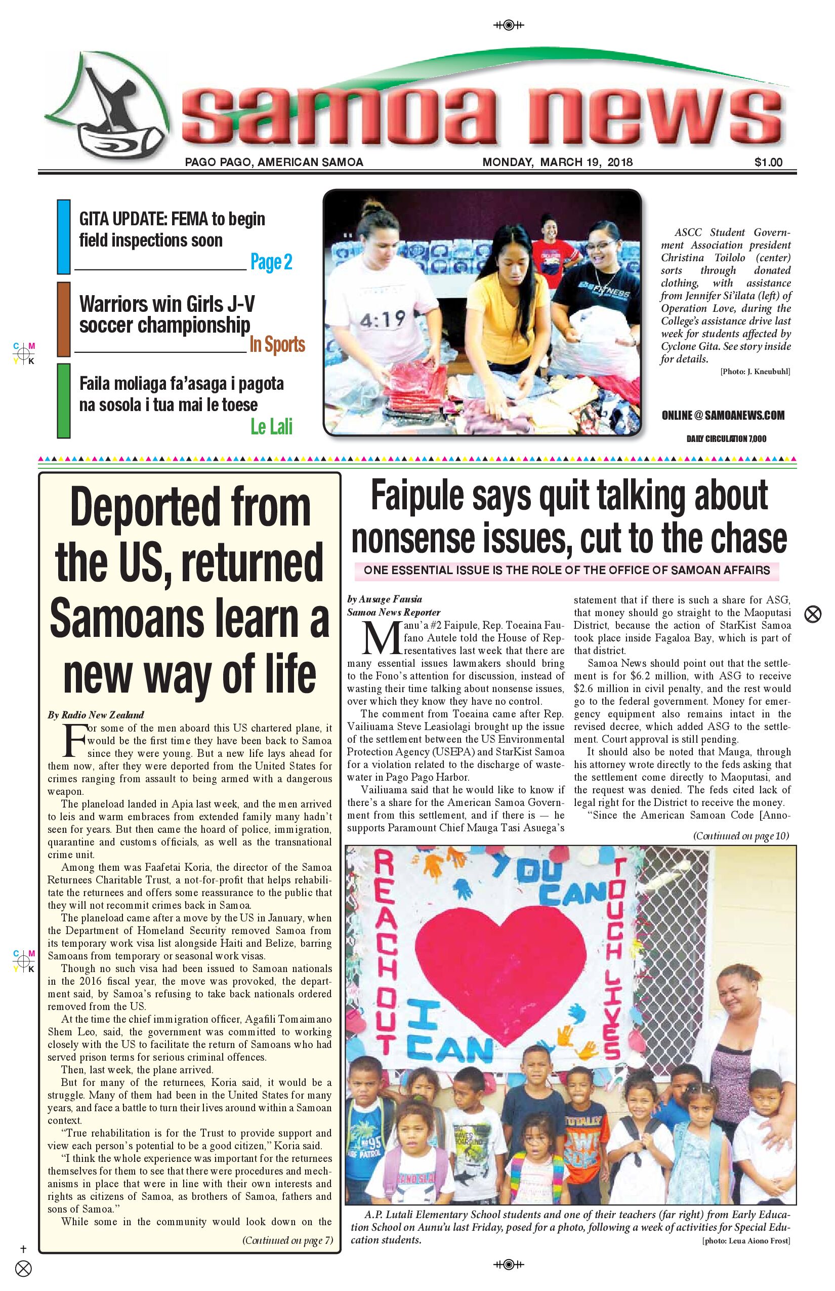 SN News Monday, March 19, 2018