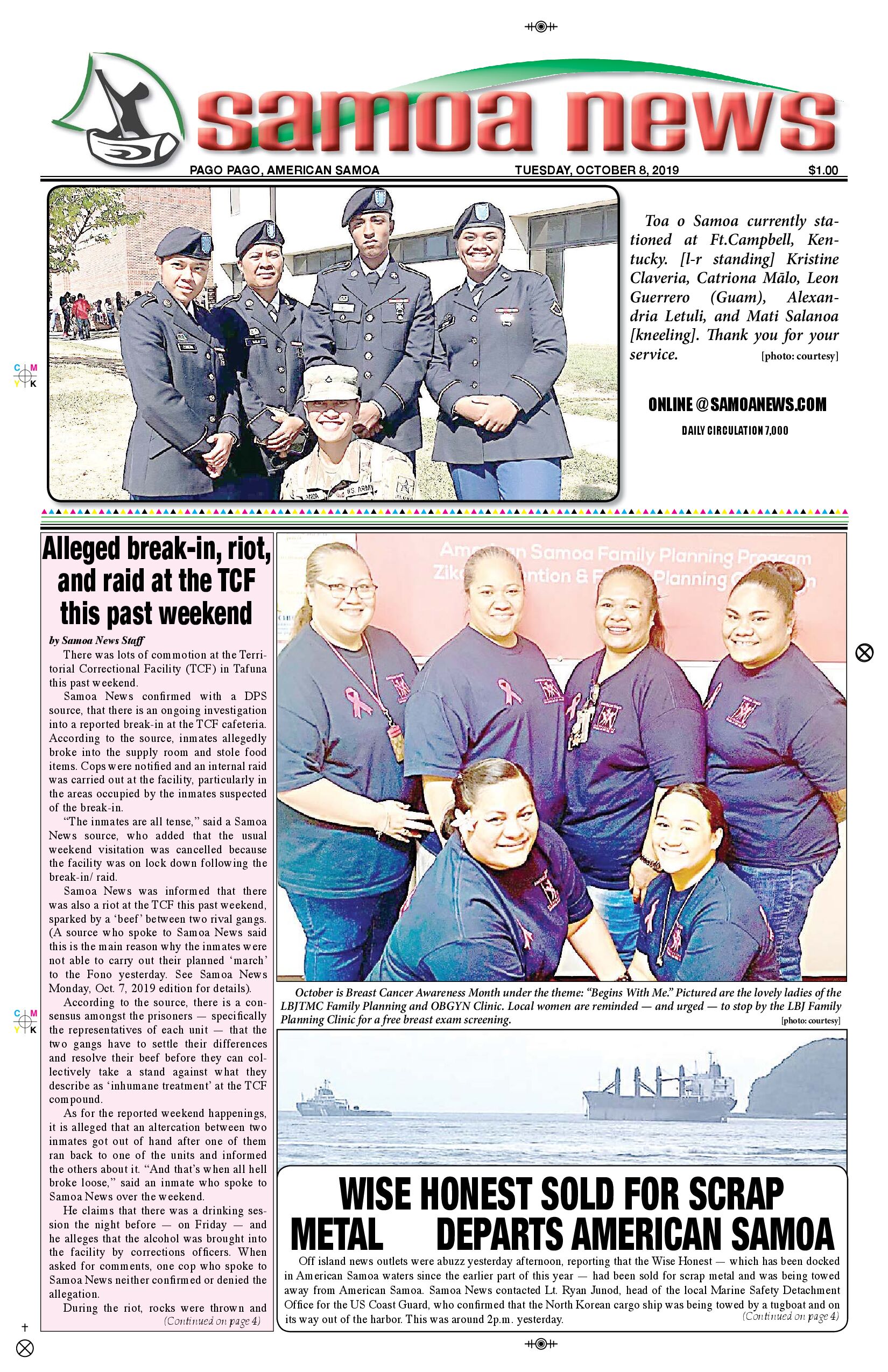 SN News Tuesday, October 08, 2019