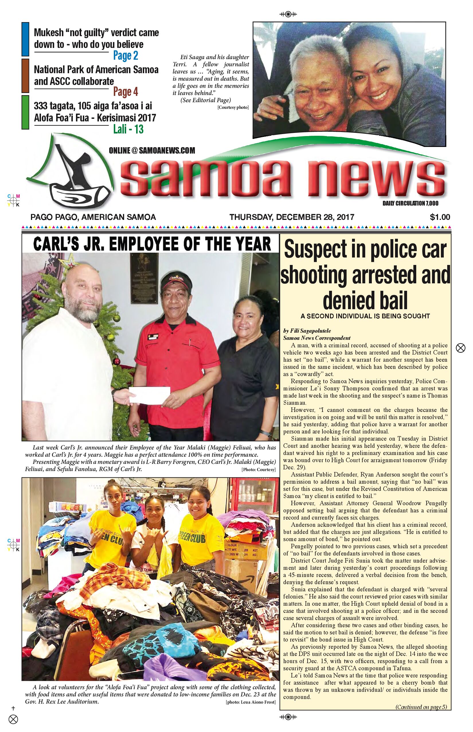 SN News Thursday, Dec. 28, 2017