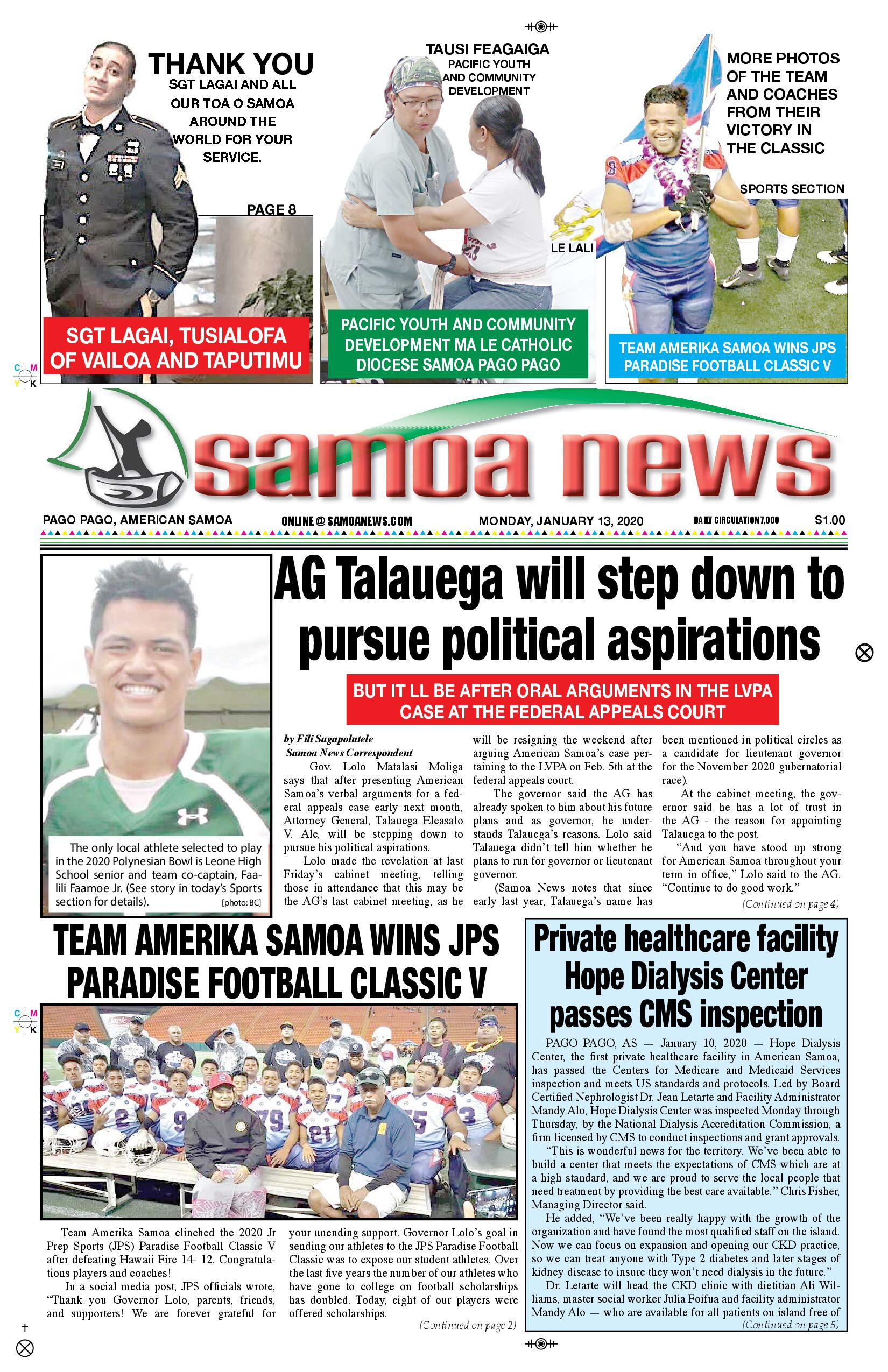 SN News Monday, January 13, 2020