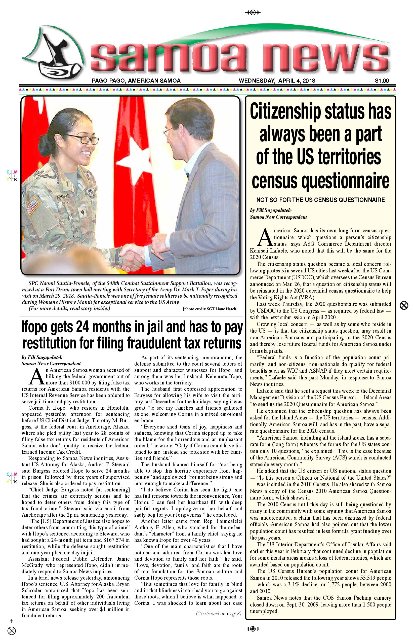 SN News Wednesday, April 04, 2018