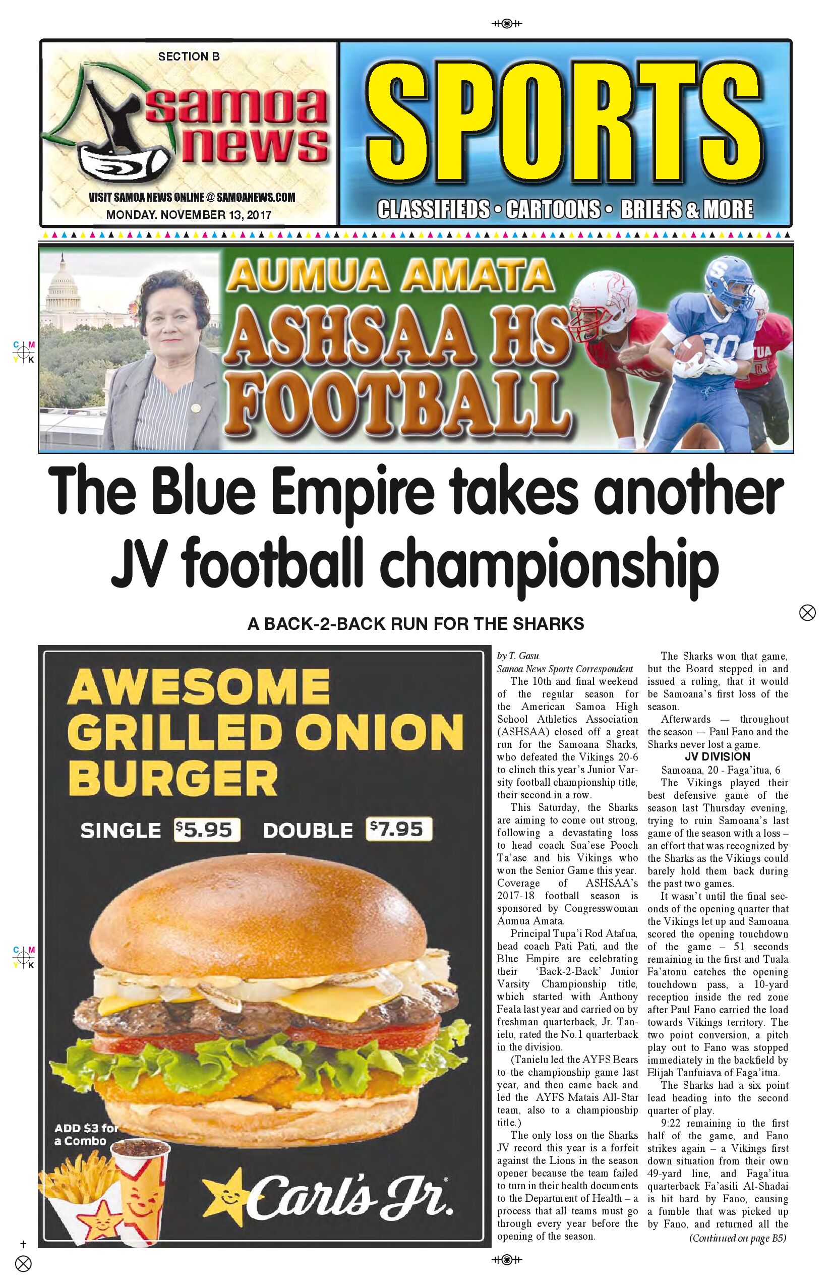 SN Sports Monday, Nov. 13, 2017