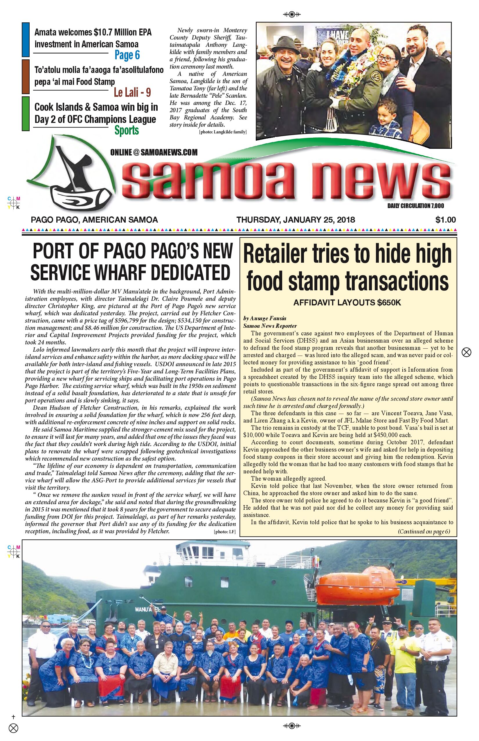 SN News Thursday, Jan. 25, 2018