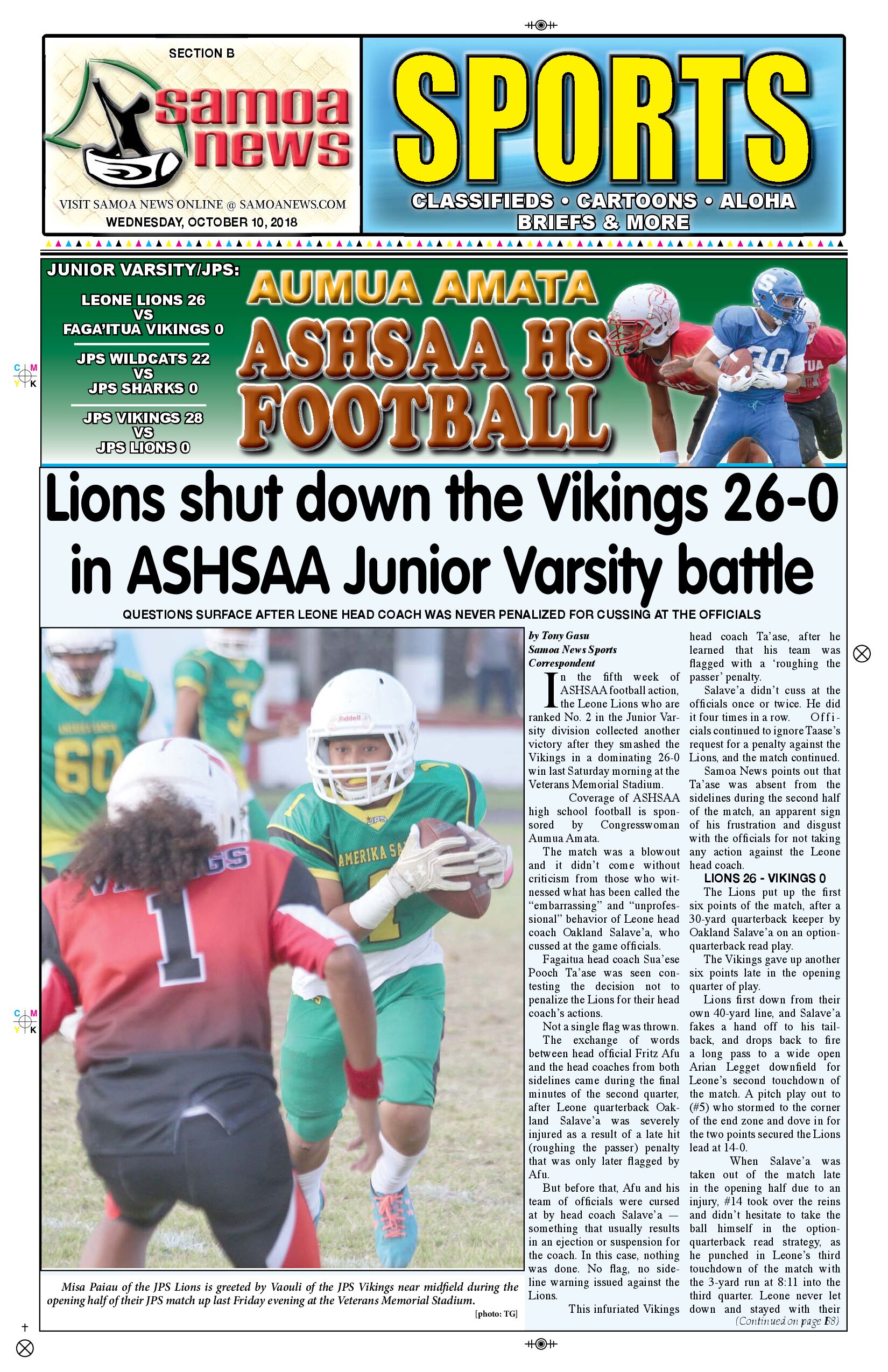 SN Sports Wednesday, October 10, 2018