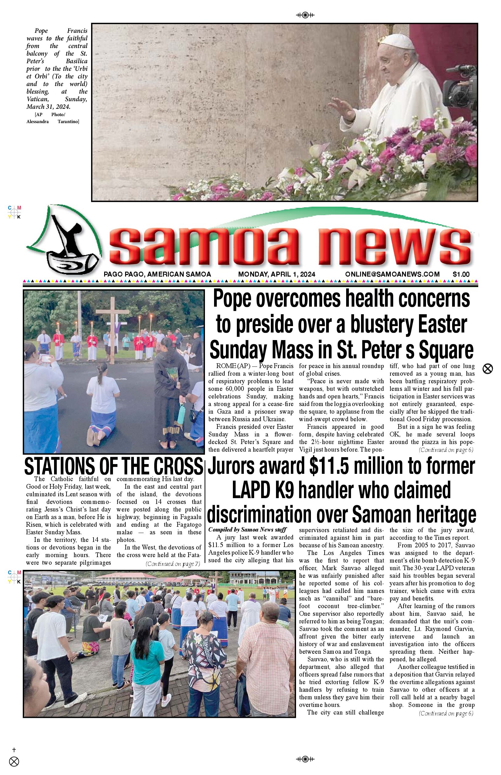 SN News Monday, April 01, 2024