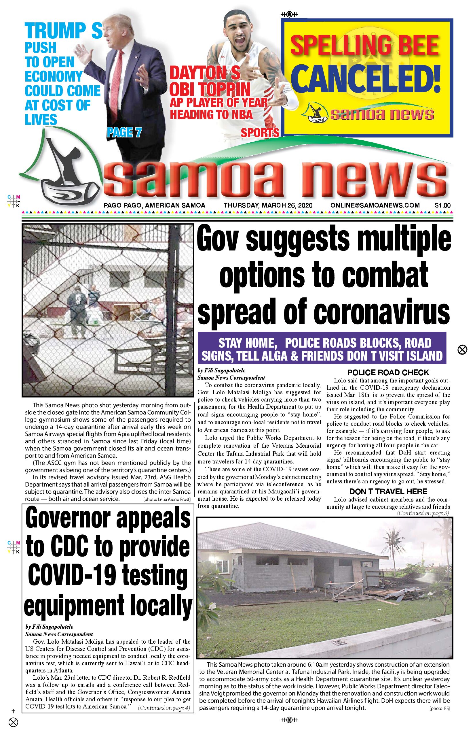 SN News Thursday, March 26, 2020