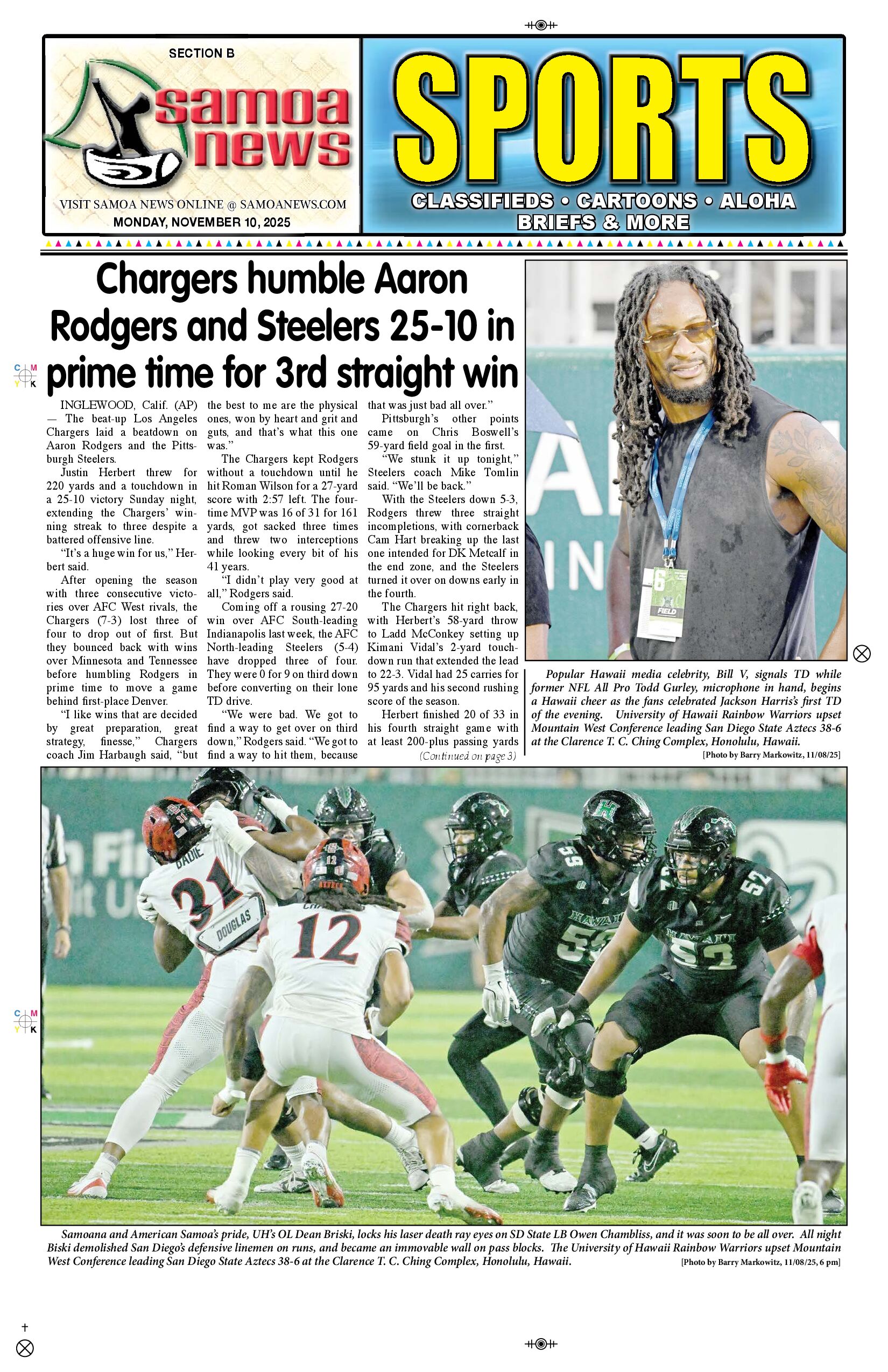 SN Sports Monday, November 10, 2025