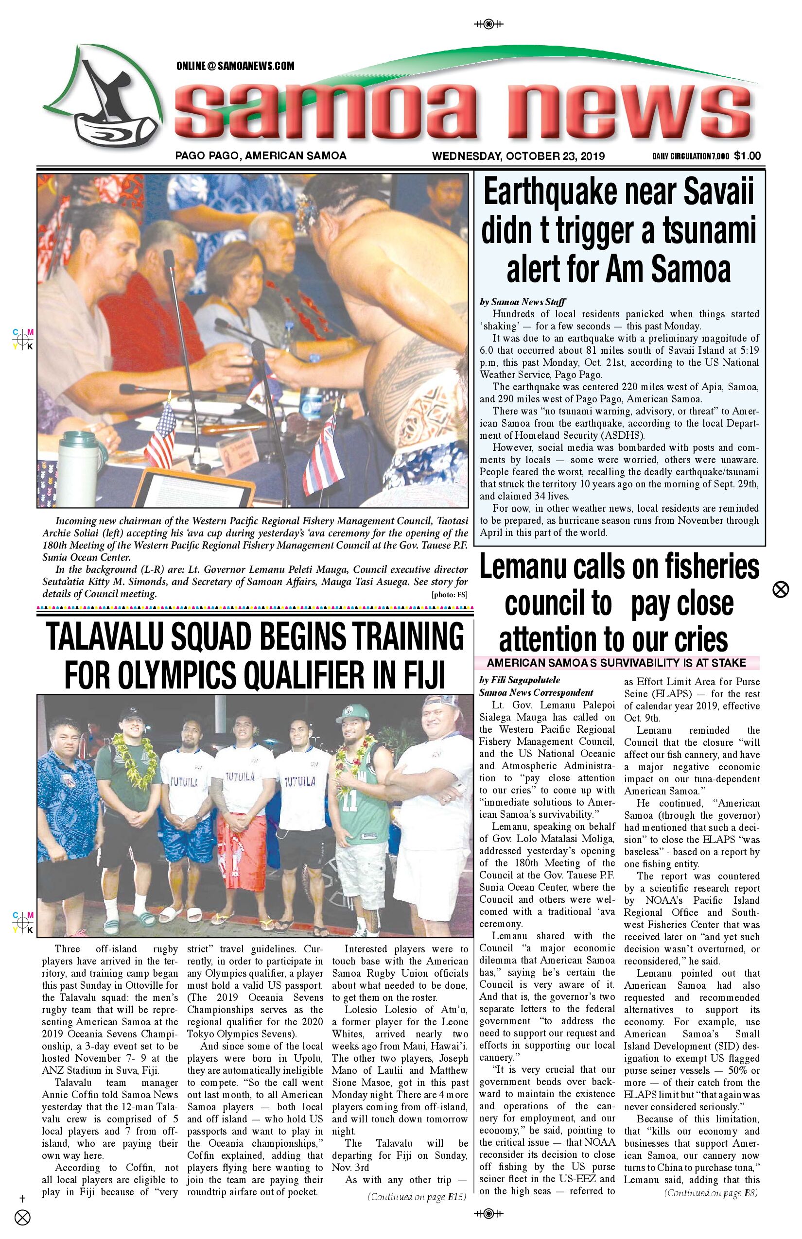 SN News Wednesday, October 23, 2019