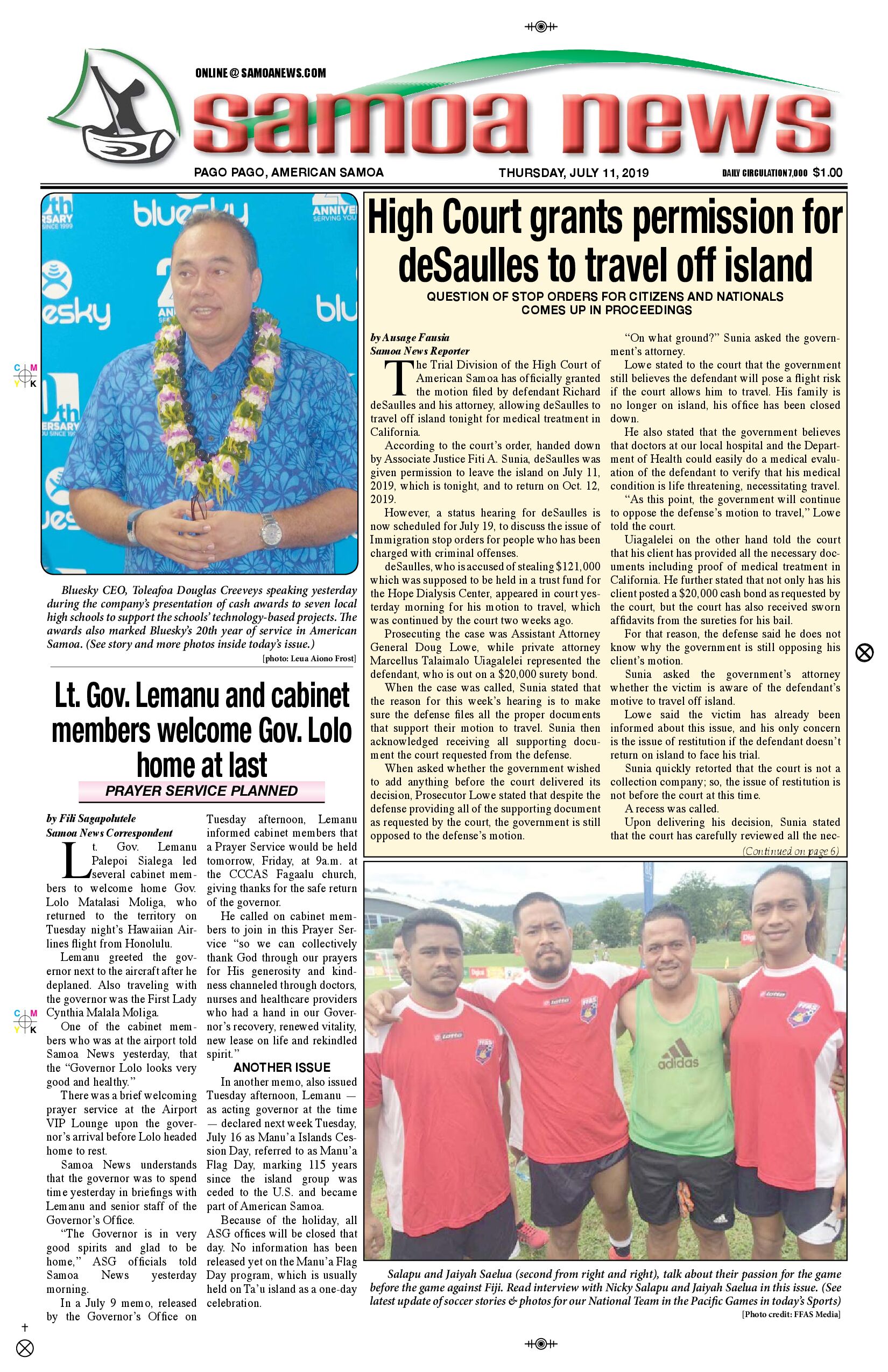 SN News Thursday, July 11, 2019