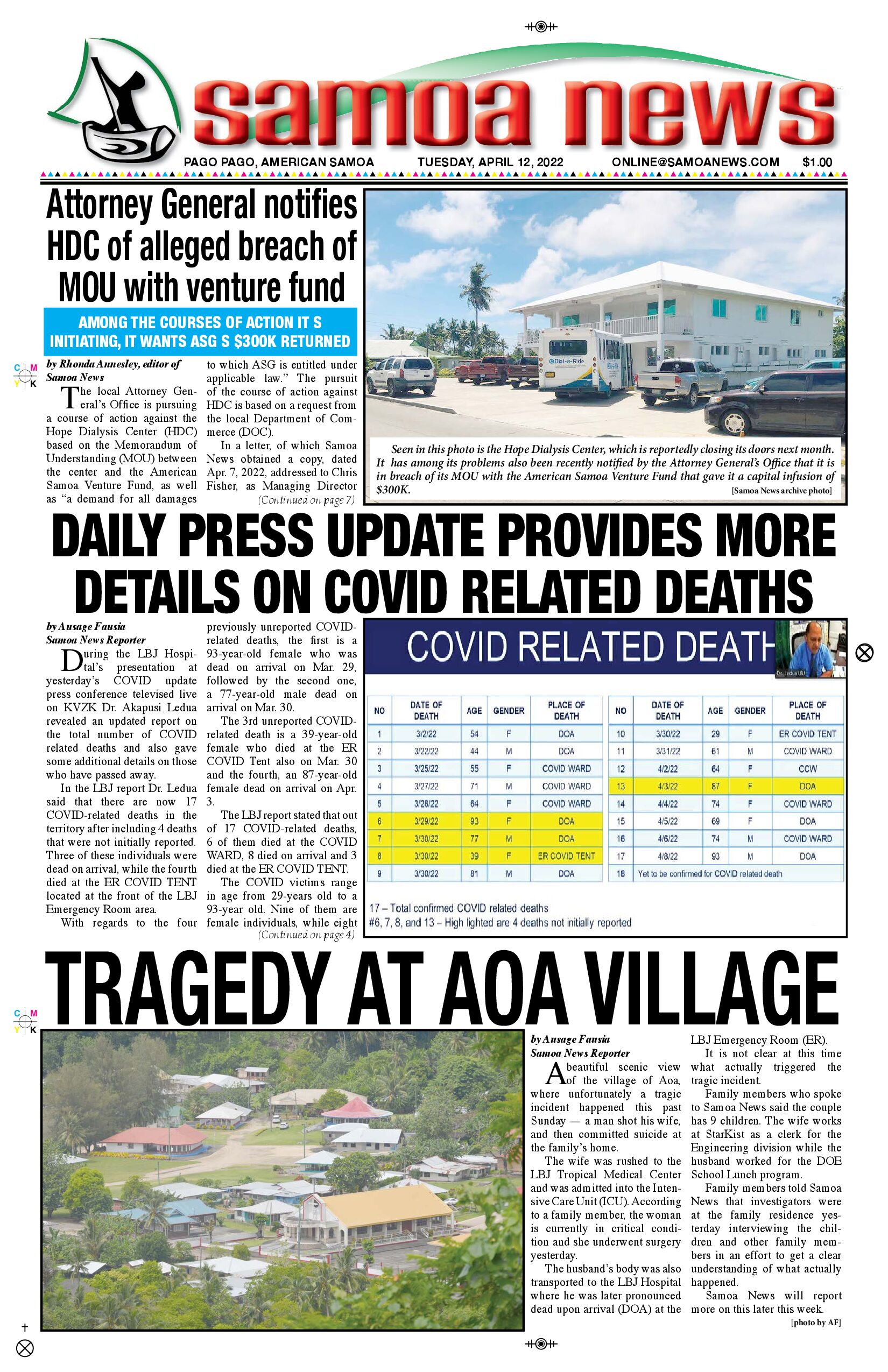 SN News Tuesday, April 12, 2022