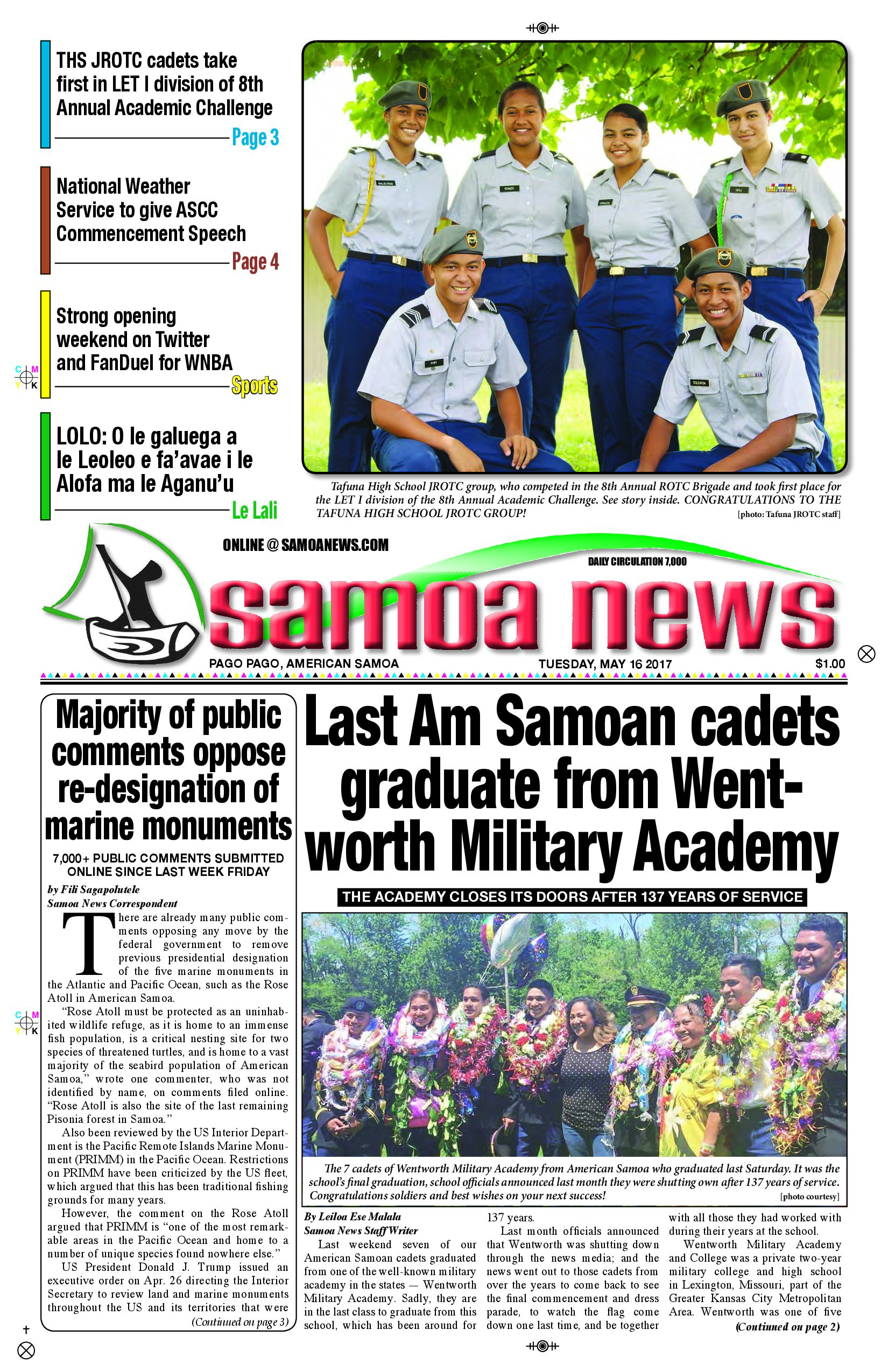 SN News Tuesday, May 16, 2017