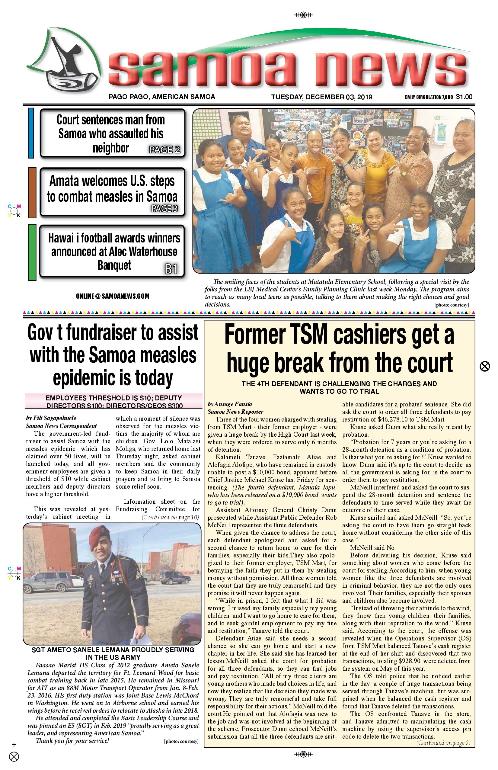 SN News Tuesday, December 03, 2019