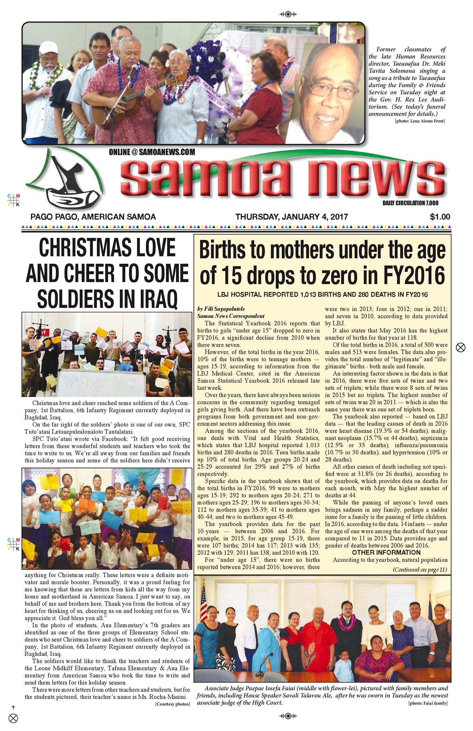 SN News Thursday Jan. 04, 2018