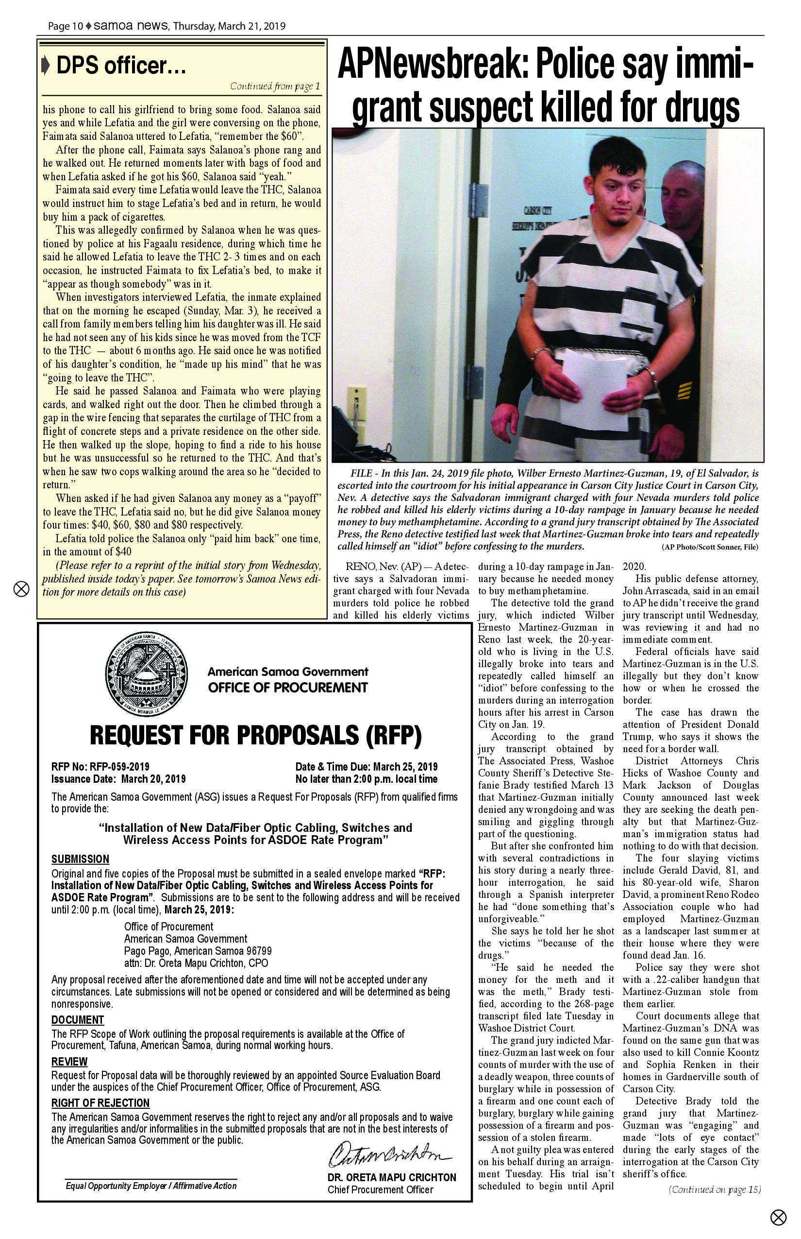 SN News-2 Thursday, March 21, 2019