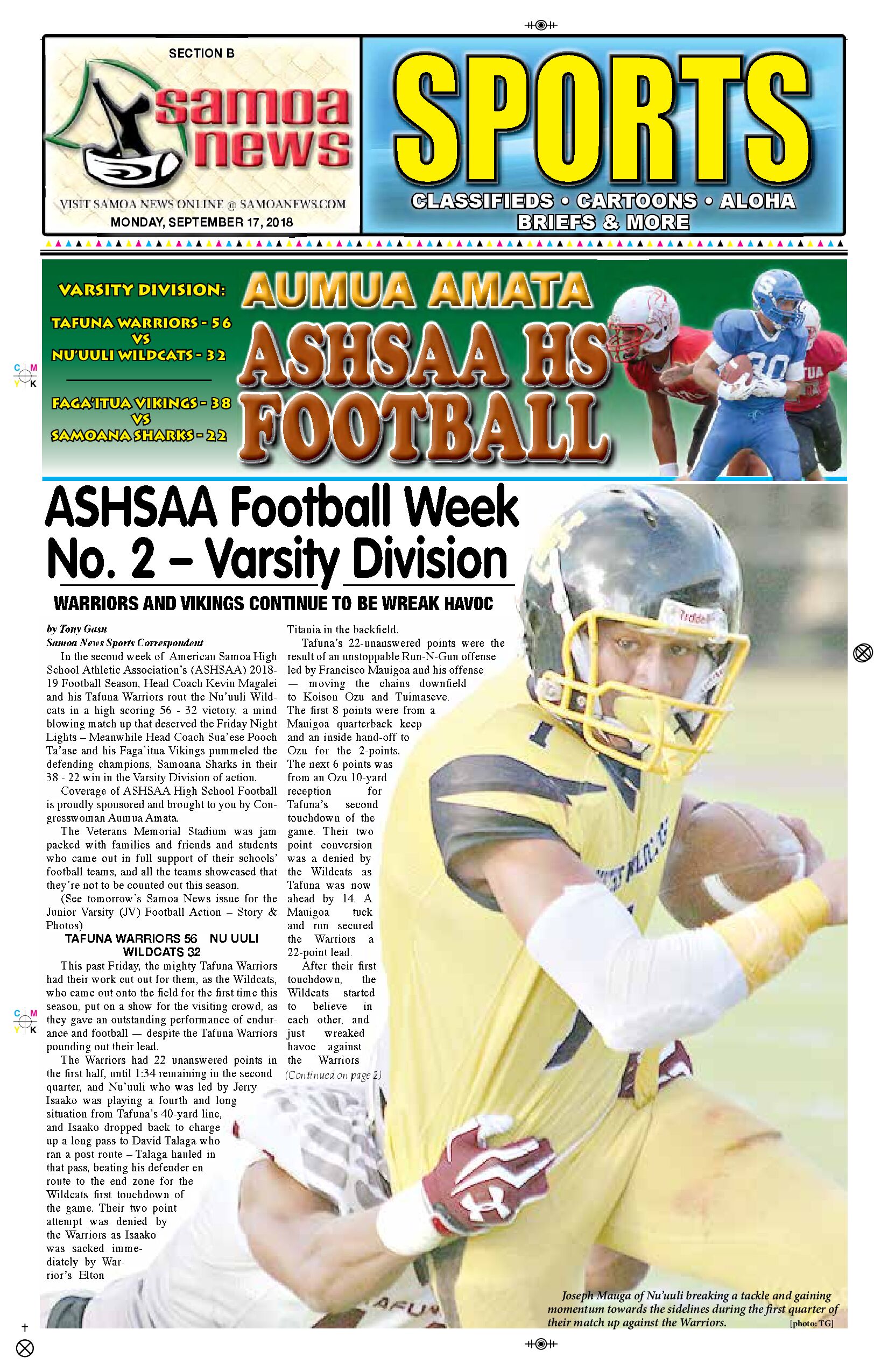 SN Sports Monday September 17, 2018