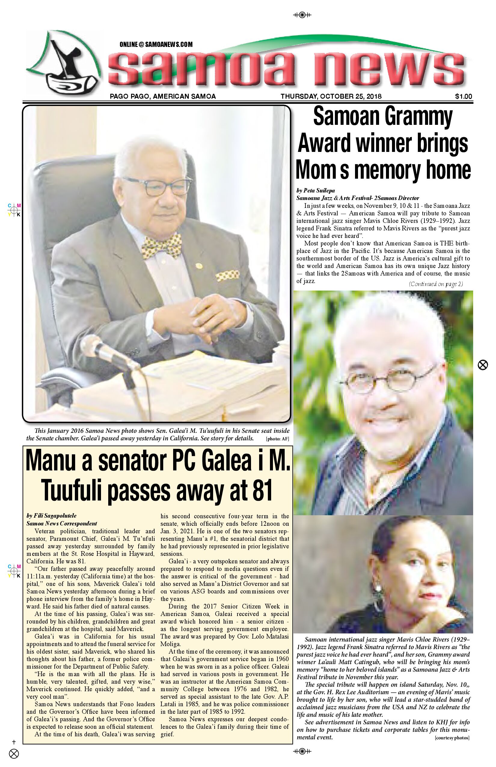 SN News Thursday, October 25, 2018