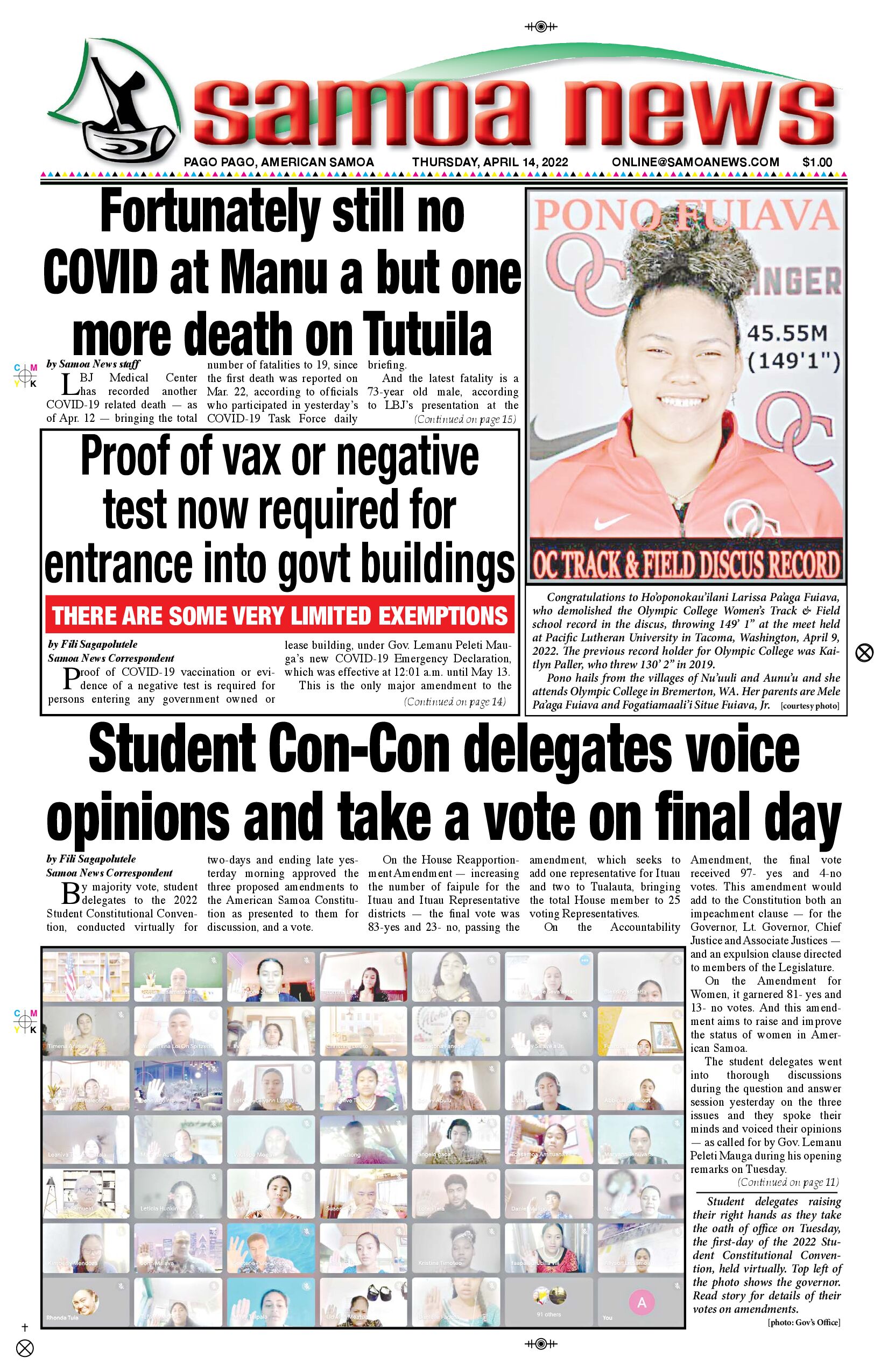 SN News Thursday, April 14, 2022