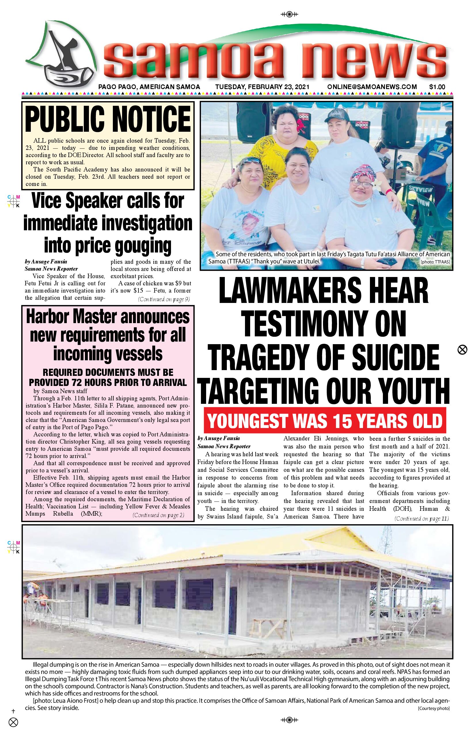 SN News Tuesday, Feb. 23, 2021