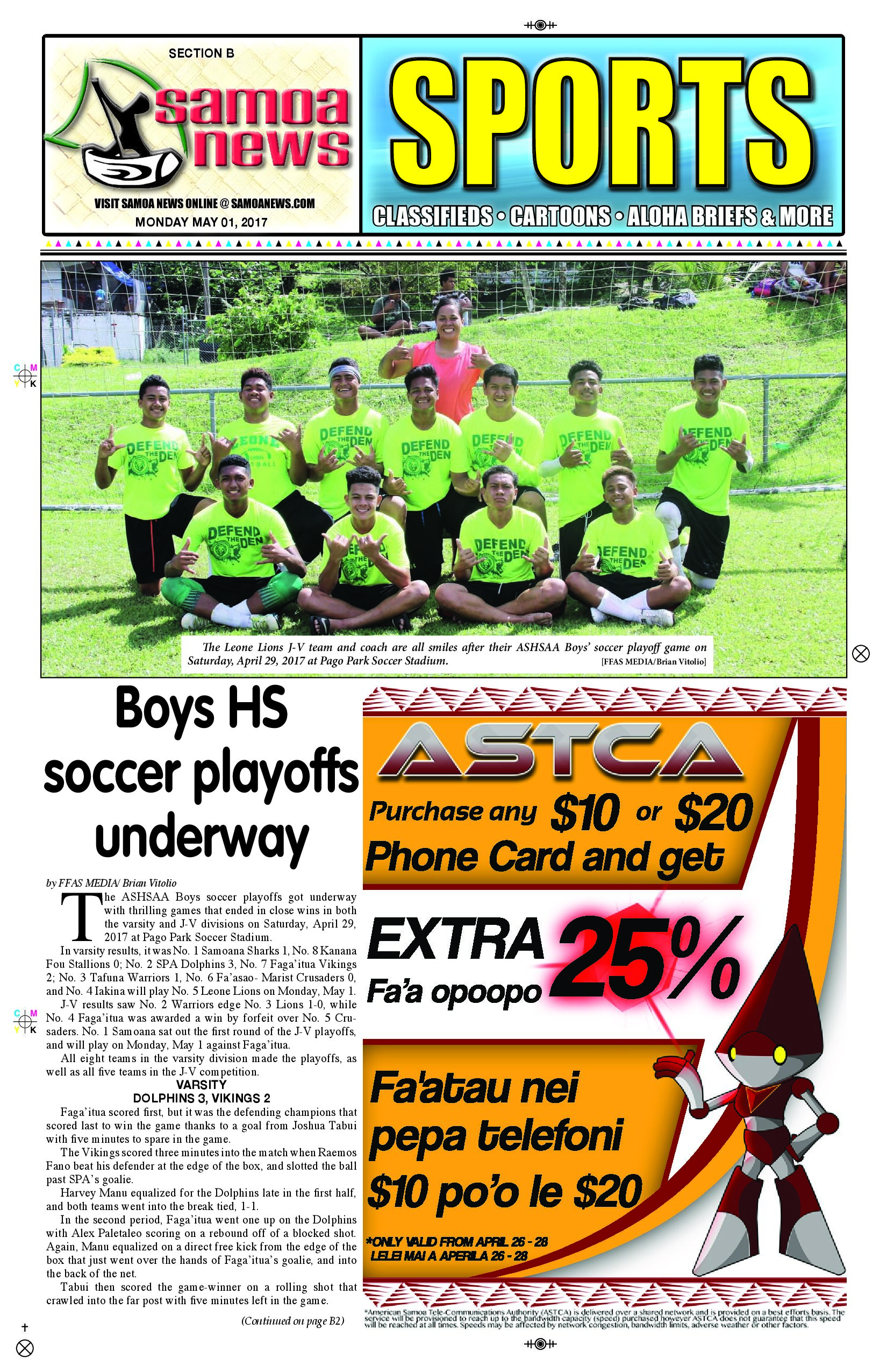 SN Sports Monday, May 1, 2017