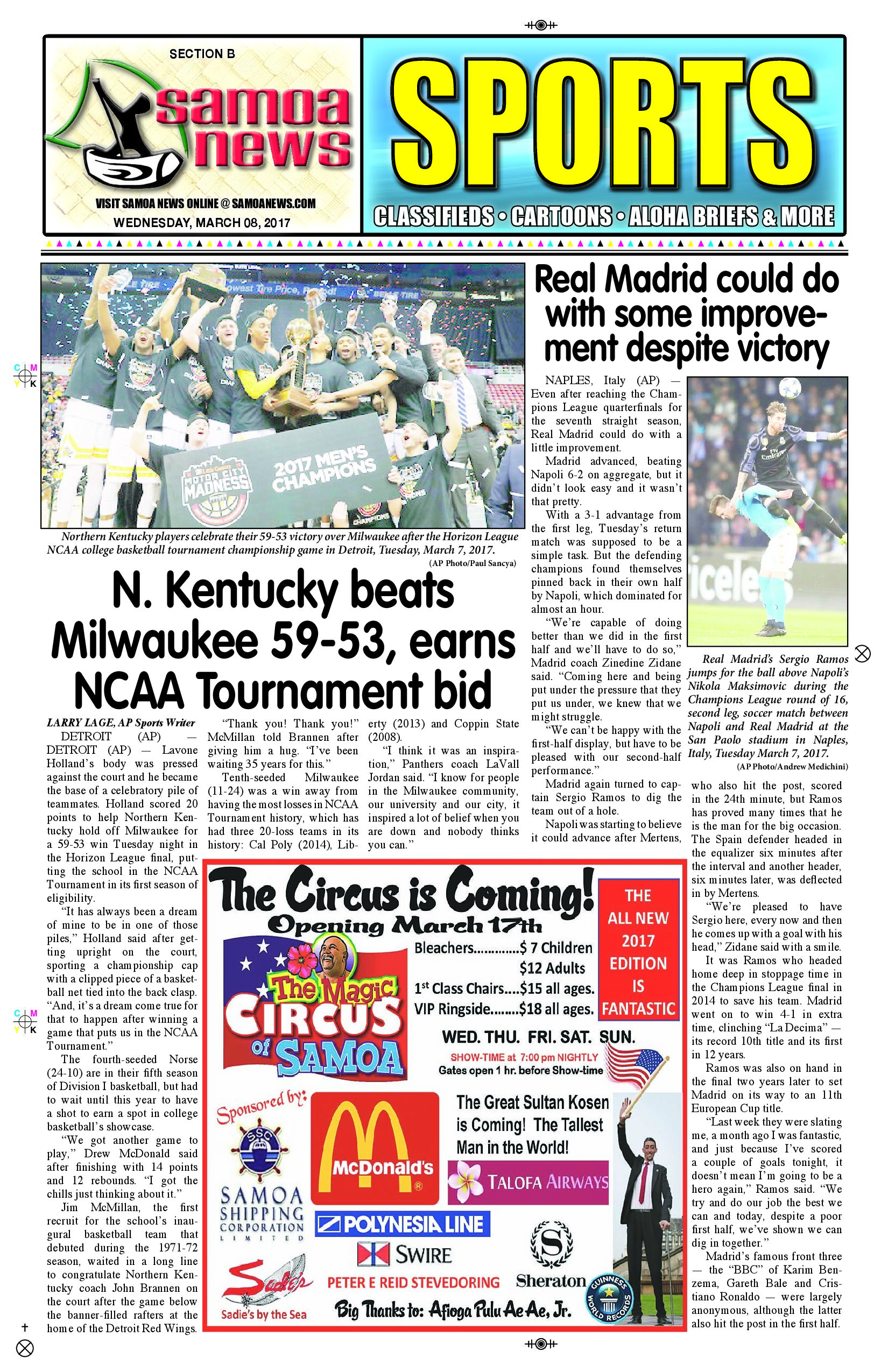 SN Sports Wednesday March 8, 2017