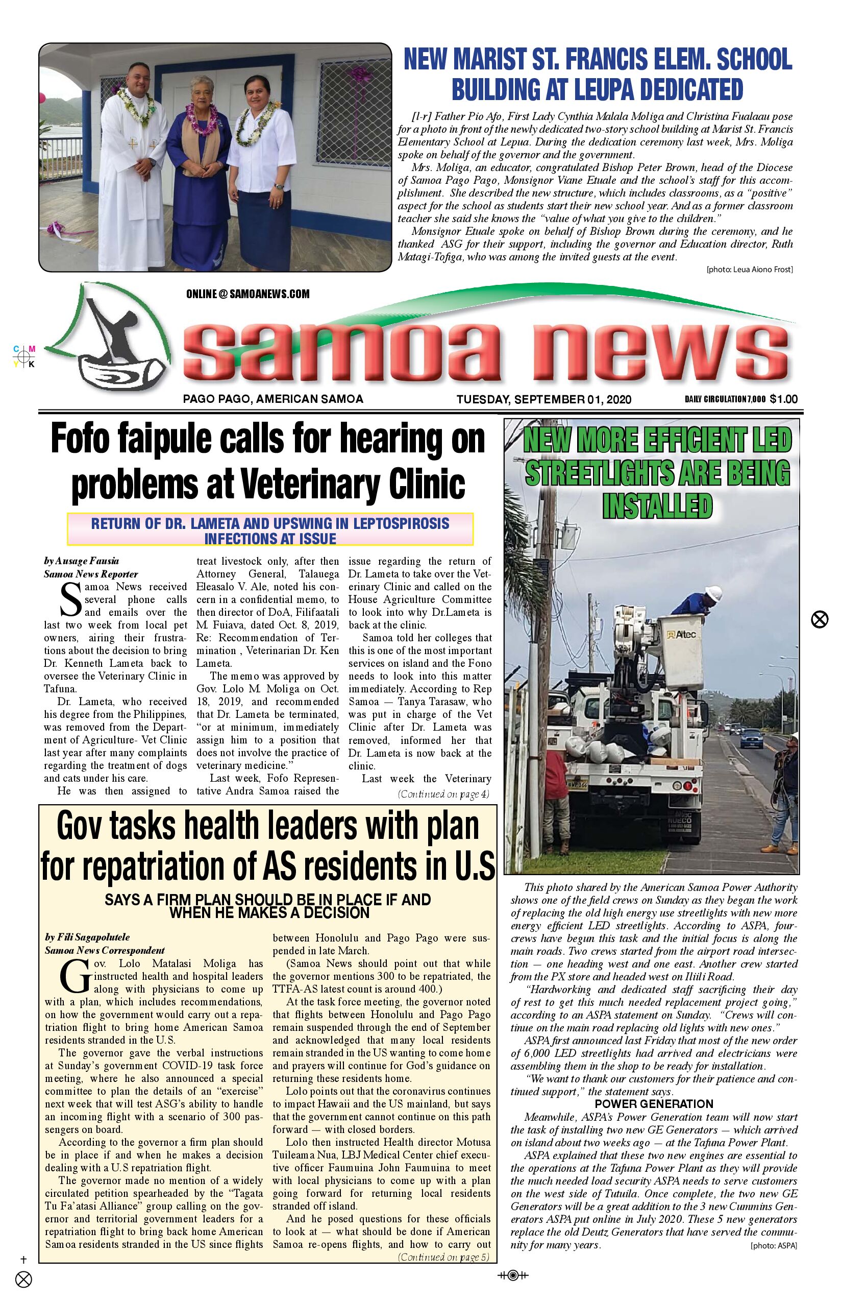 SN News Tuesday, Sept 01, 2020