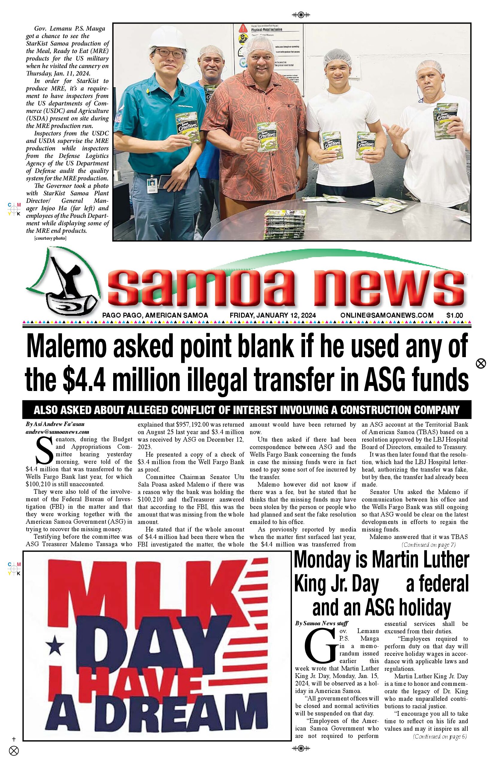 SN News Friday, January 12, 2024