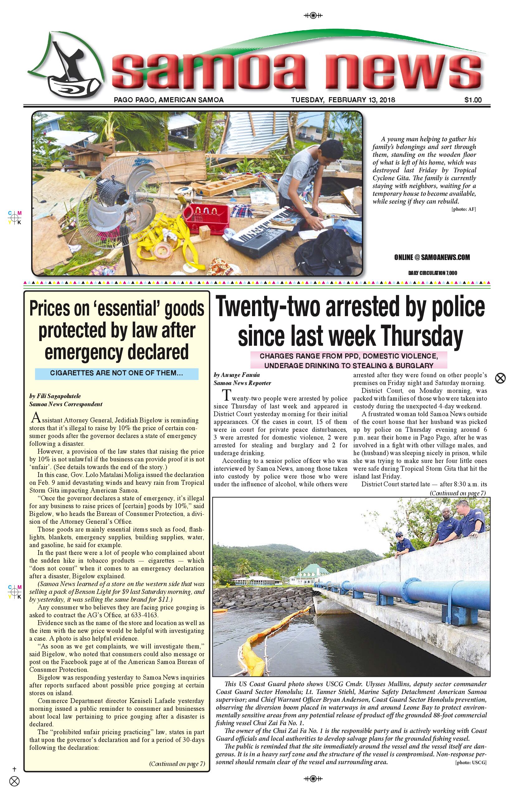 SN News Tuesday, Feb. 13, 2018