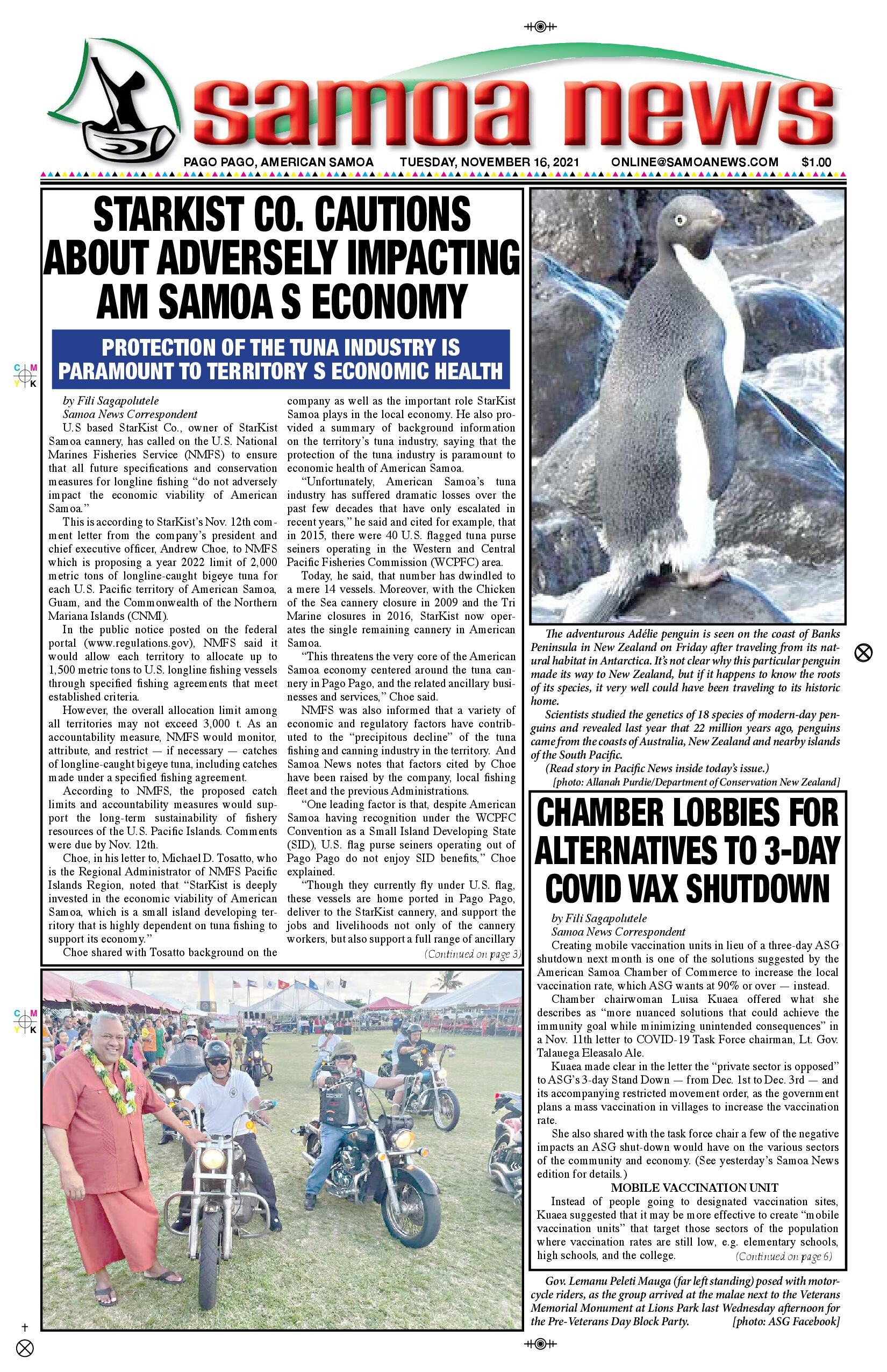 SN News Tuesday, November 16,  2021