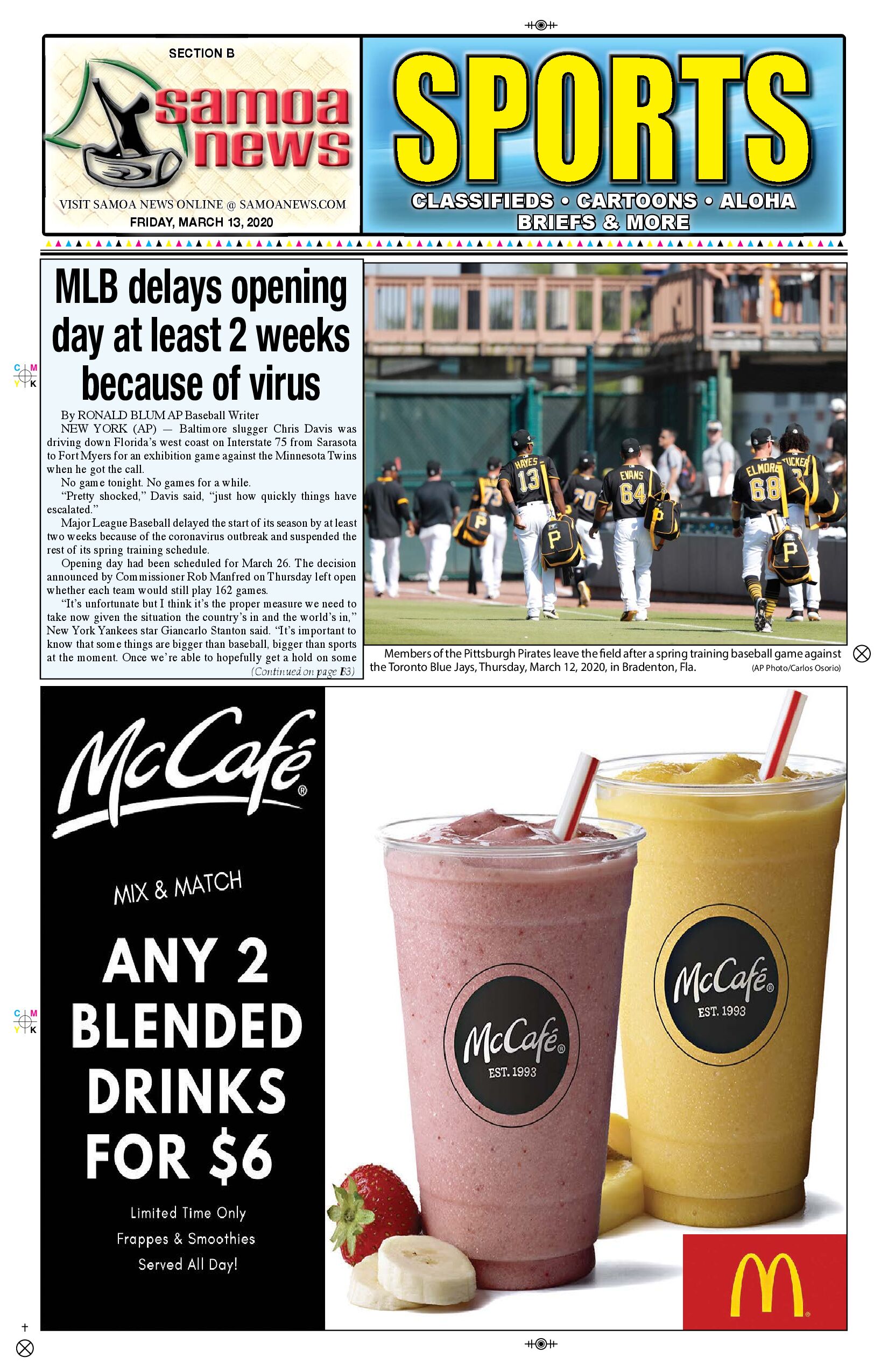 SN Sports Friday, March 13, 2020