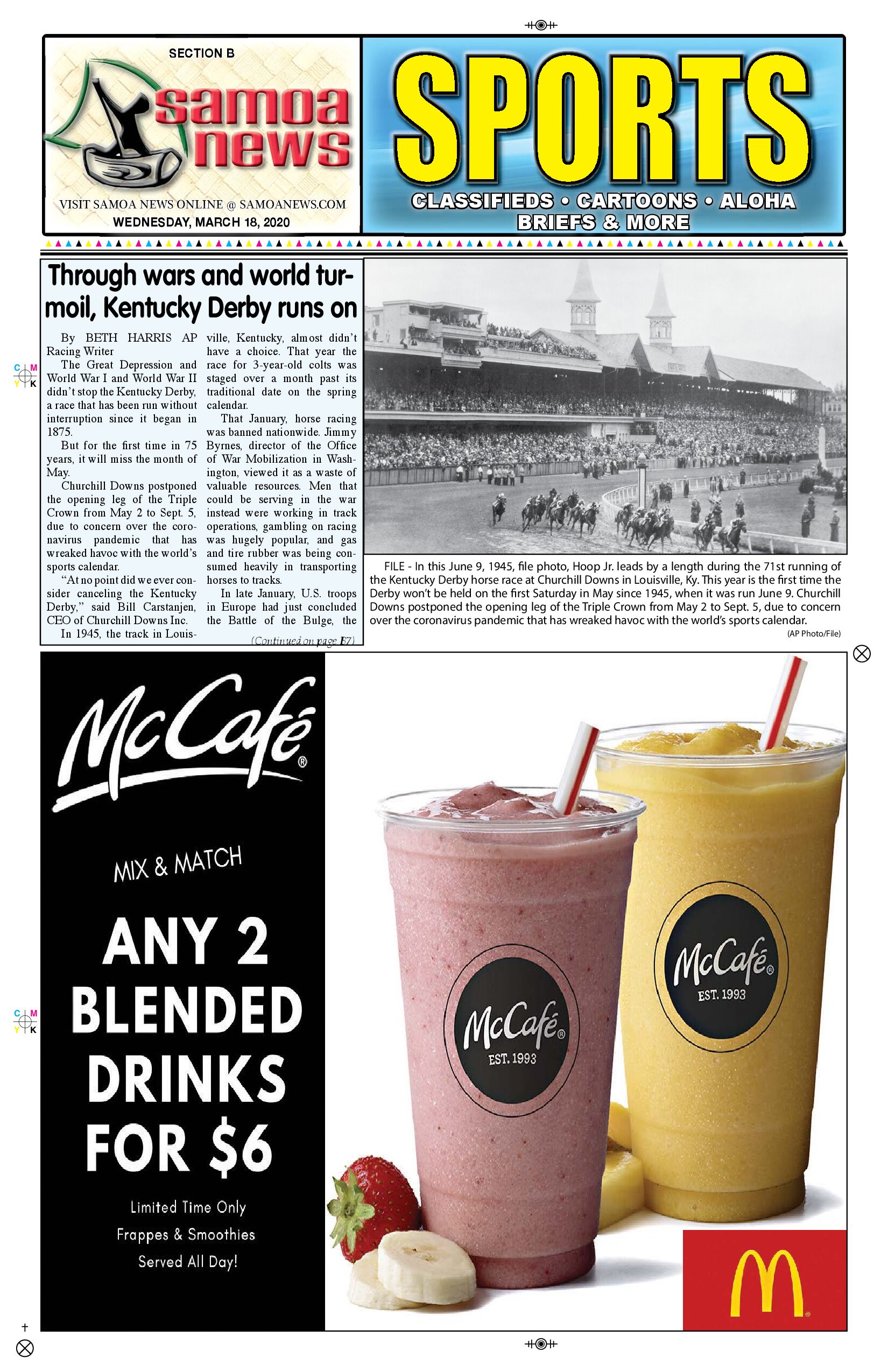 SN Sports Wednesday, March 18, 2020