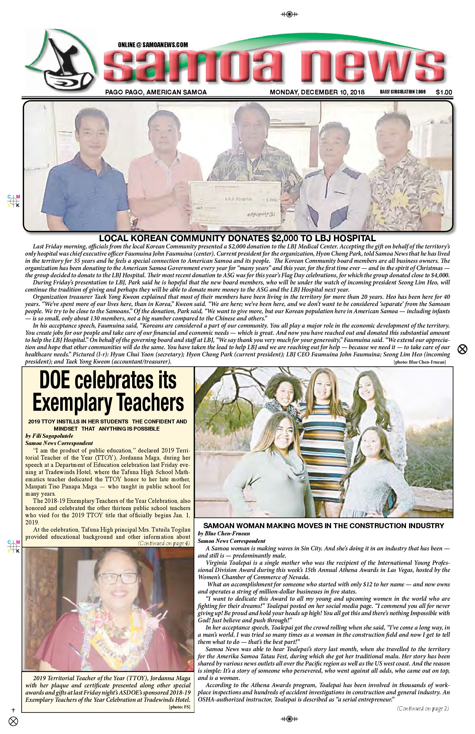 SN News Monday, December 10, 2018