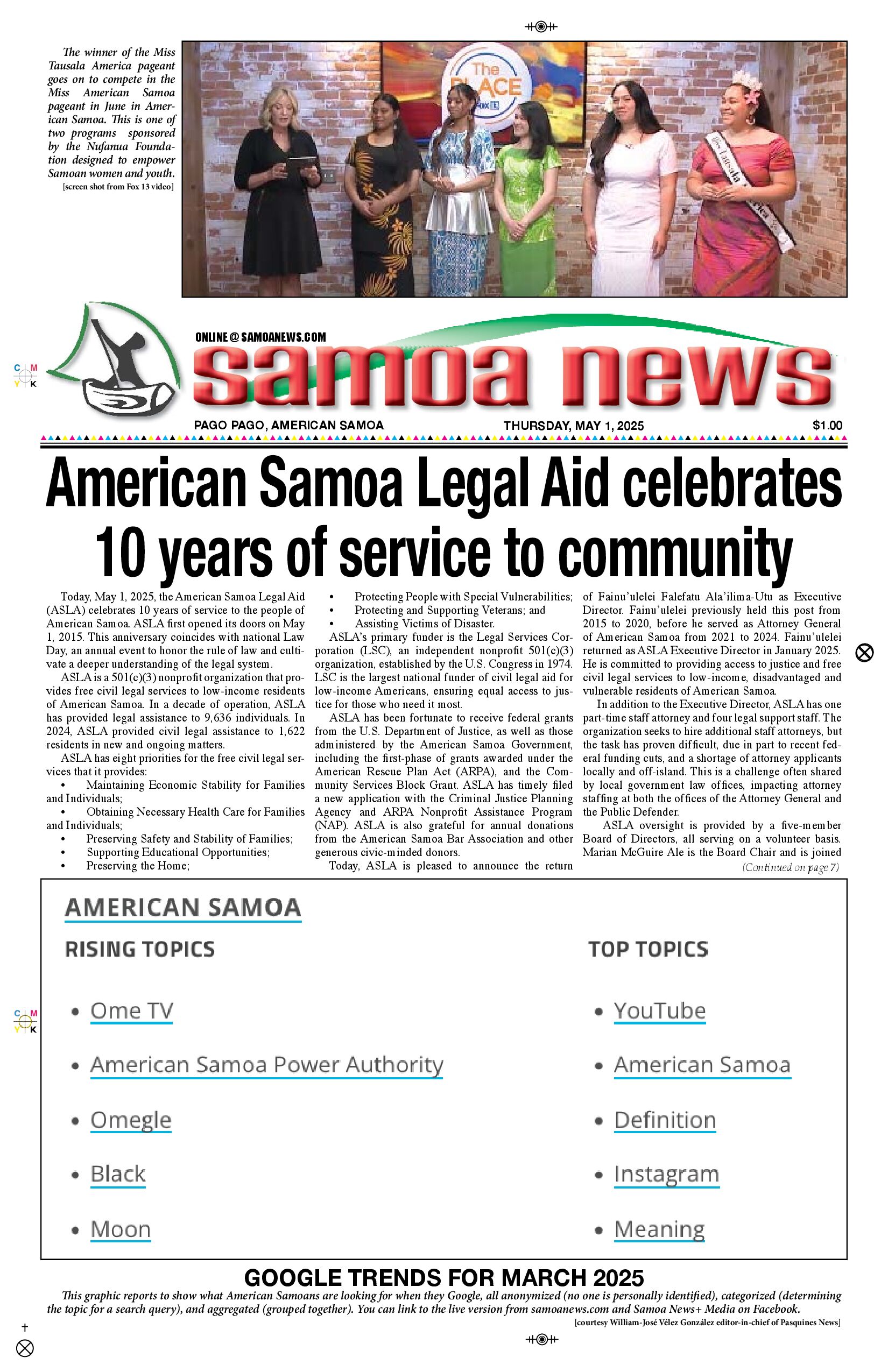 SN News Thursday, May 01, 2025