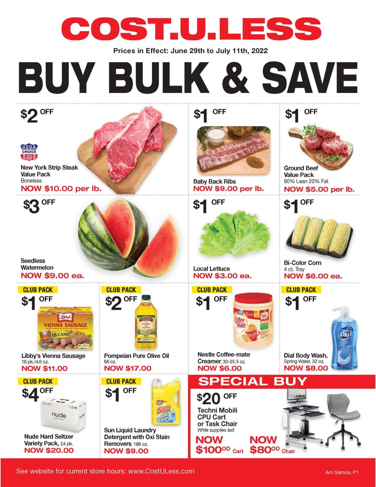 Cost U Less — Buy Bulk & Save insert
