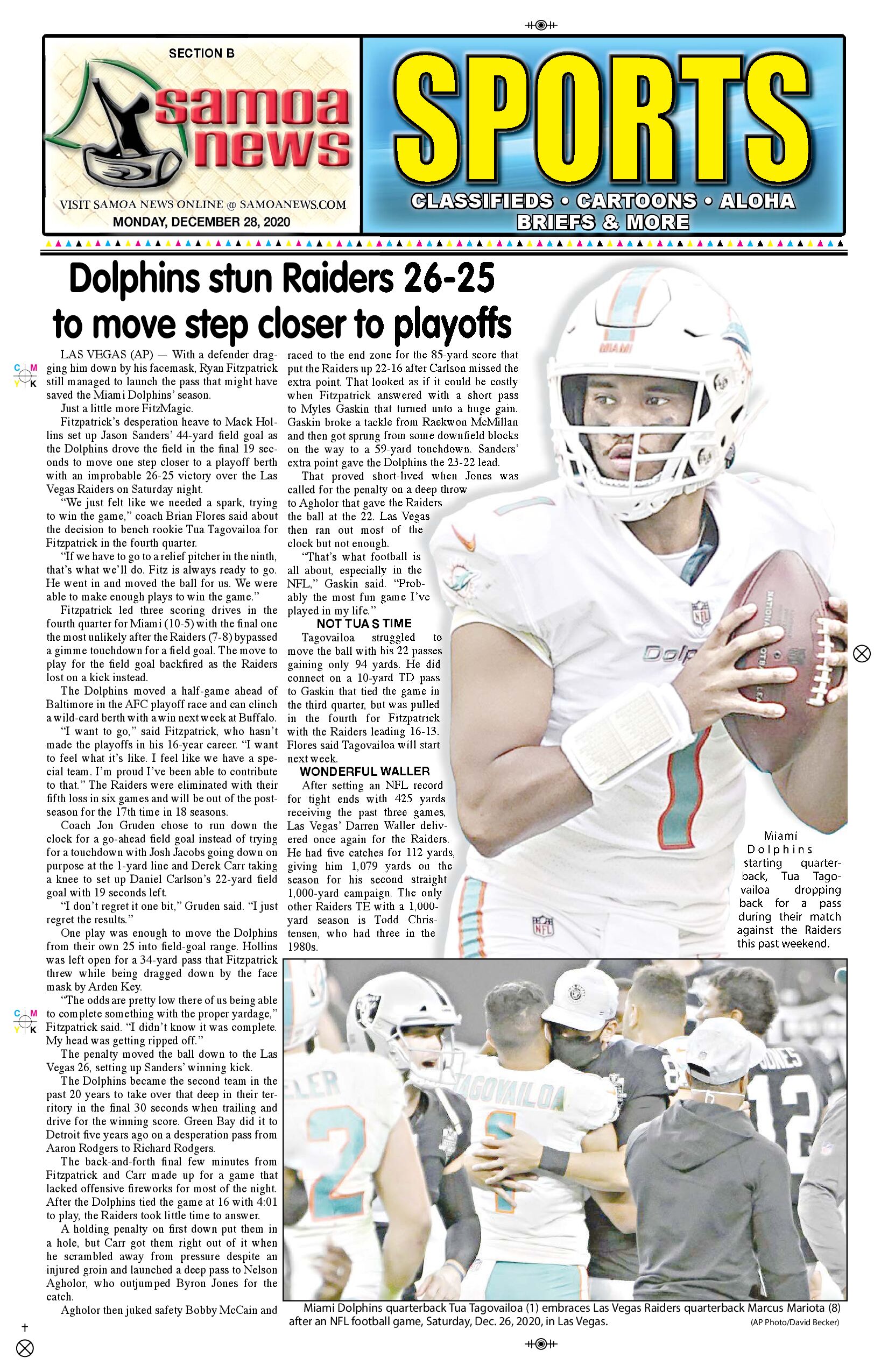 SN Sports Monday, Dec. 28, 2020