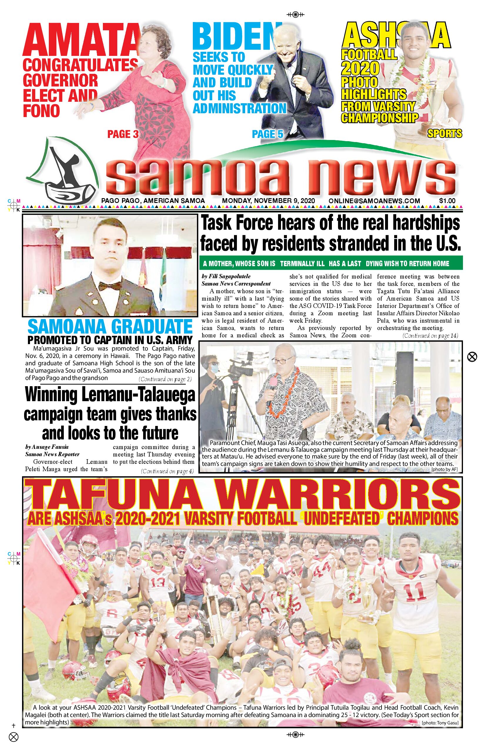 SN News Monday, Nov. 09, 2020