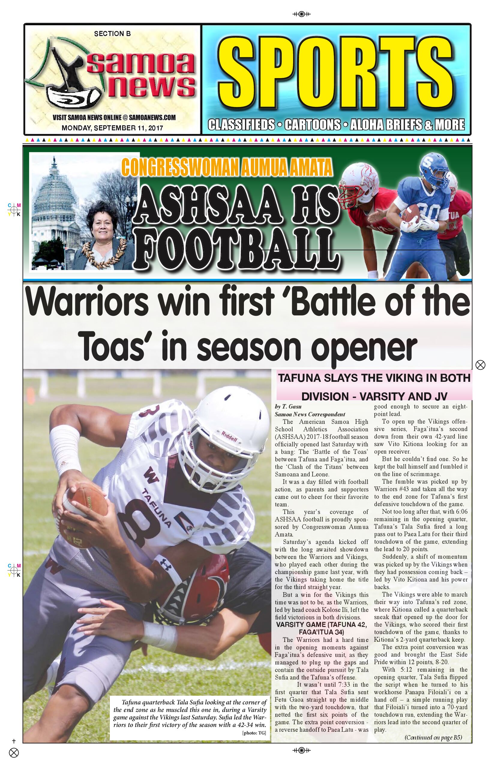 SN Sports Monday, Sept. 11, 2017