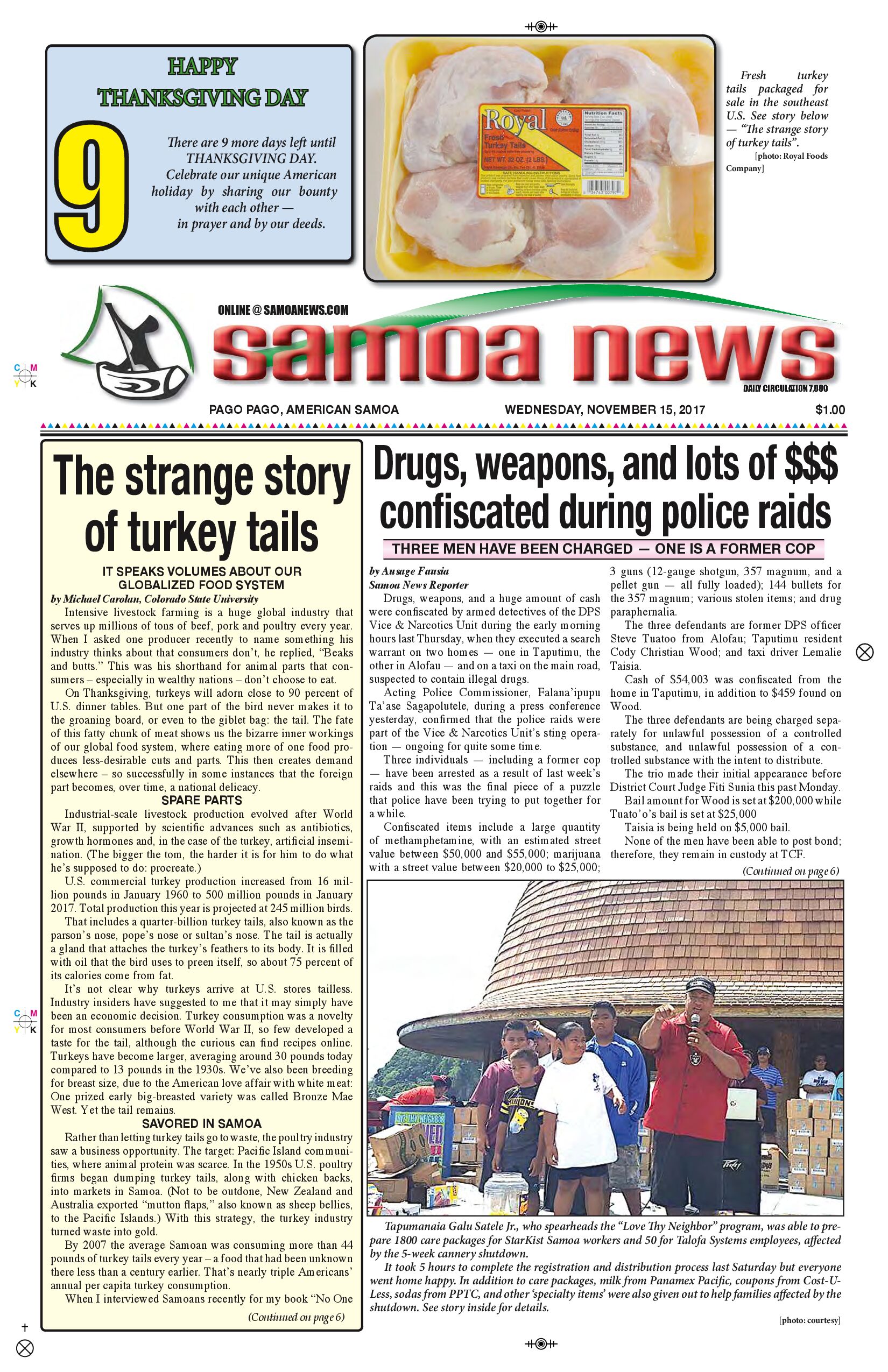 SN News Wednesday Nov. 15, 2017