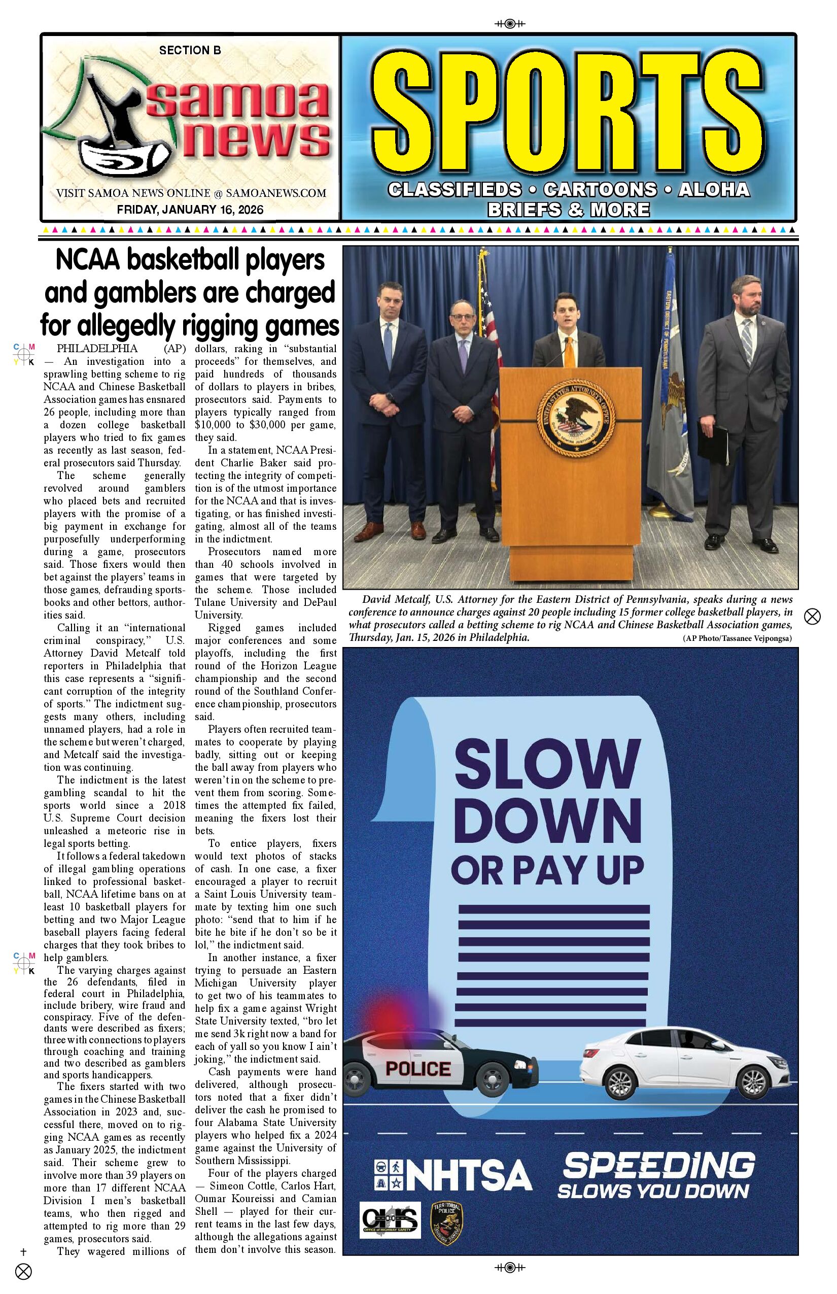 SN Sports Friday, January 16, 2026