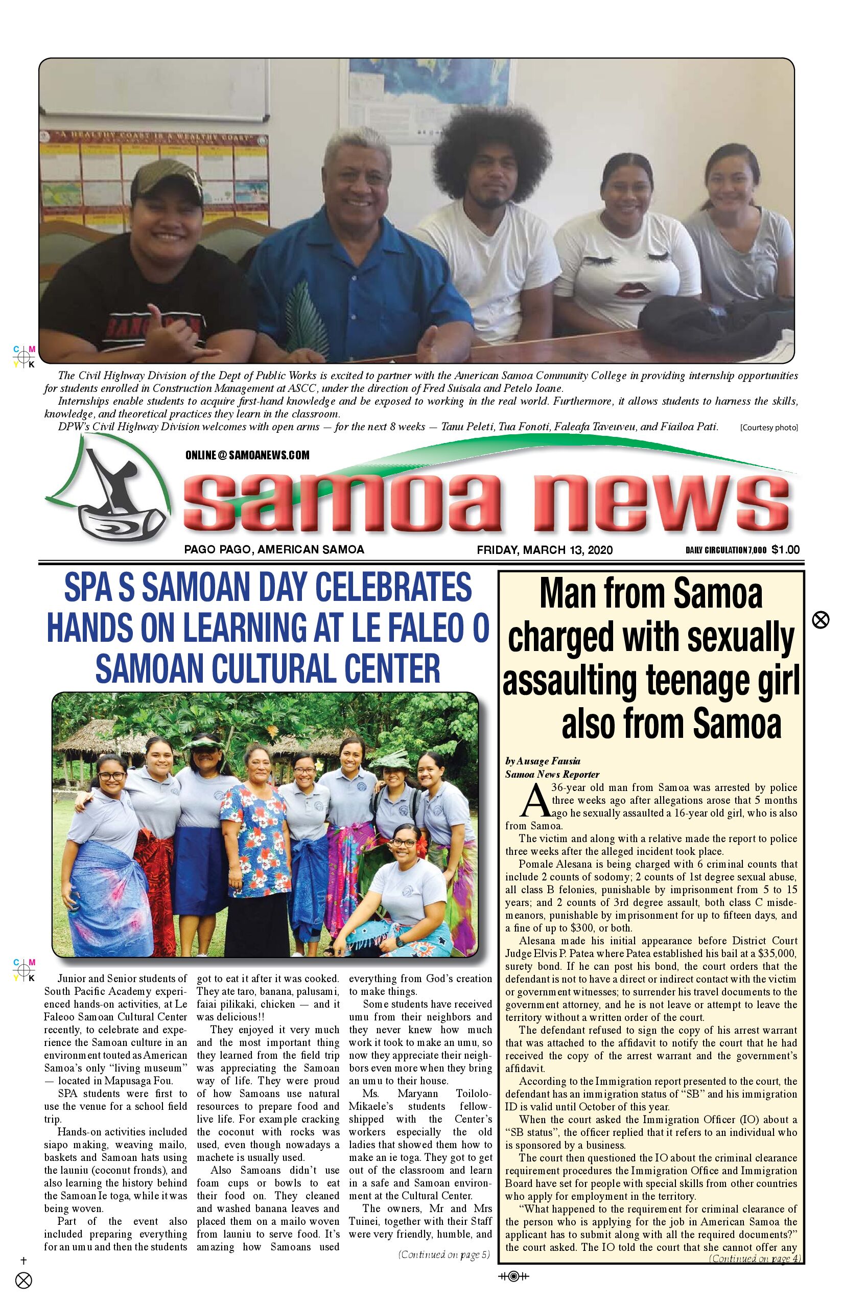 SN News Friday, March 13, 2020