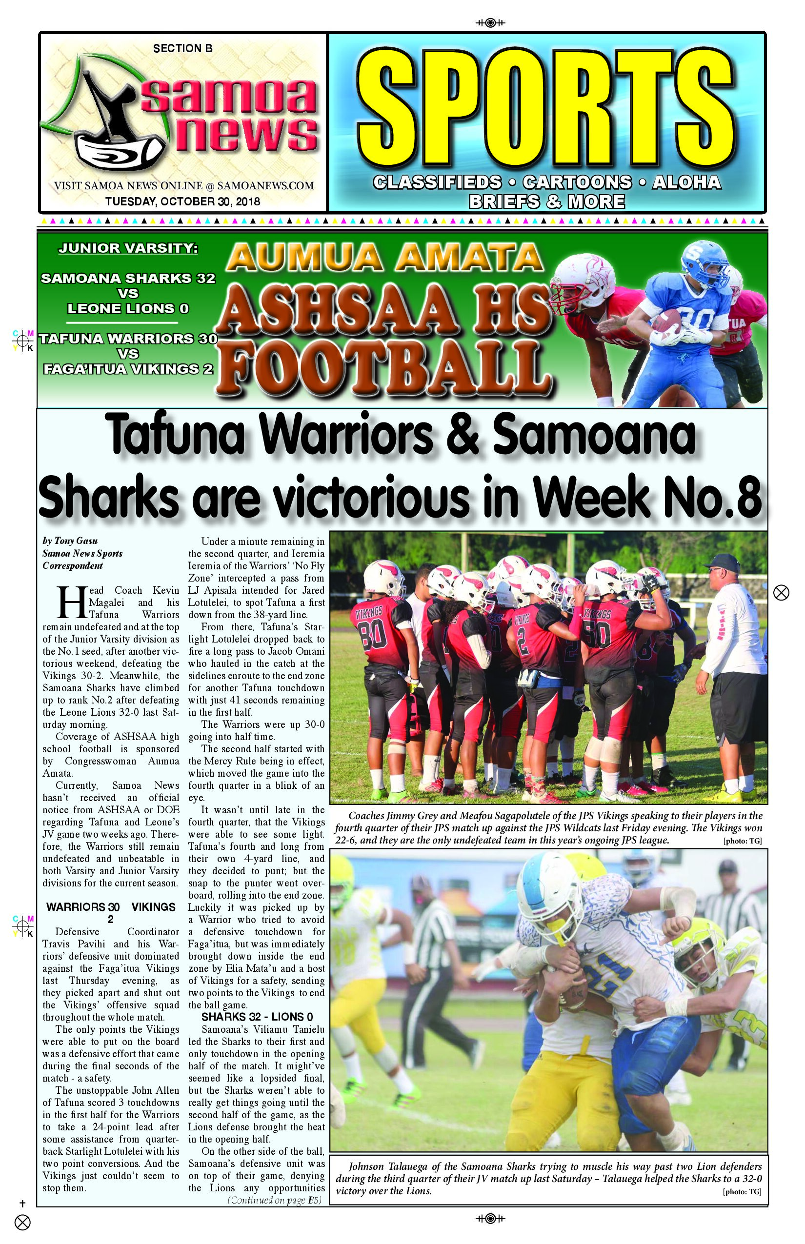 SN Sports Tuesday, October 30, 2018